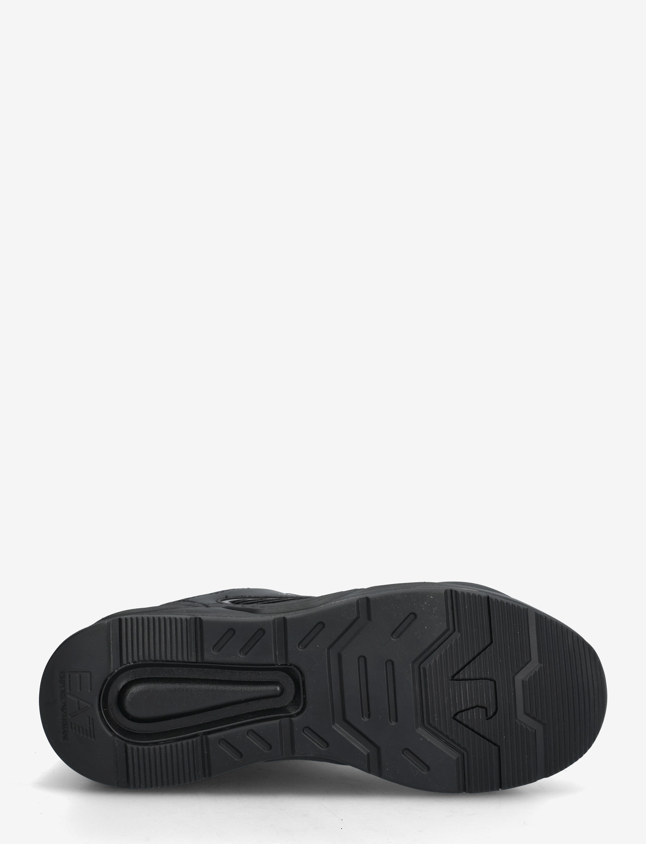 EA7 - SNEAKER - low tops - triple black+silver - 4