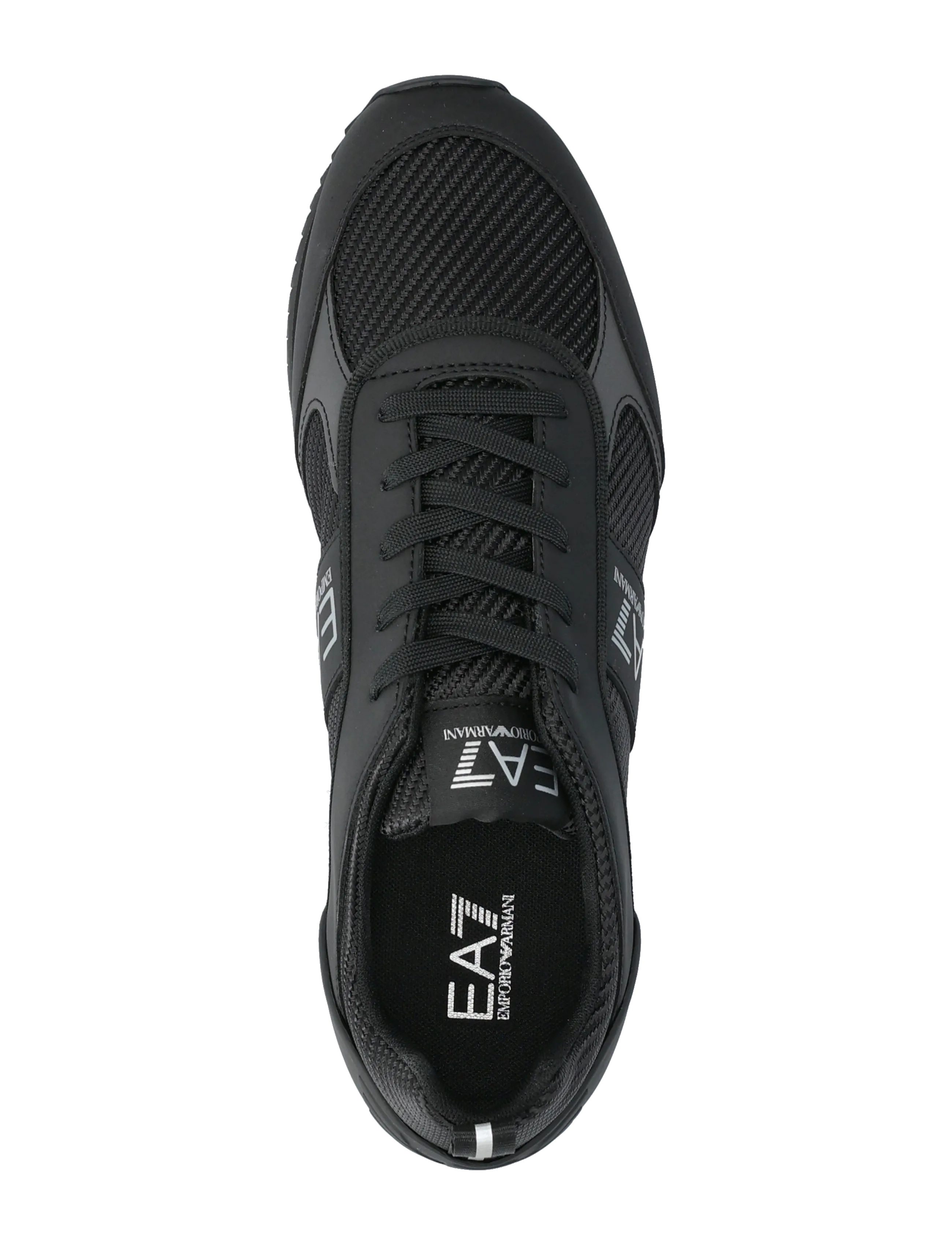 EA7 - SNEAKER - sneaker - triple black+silver - 3