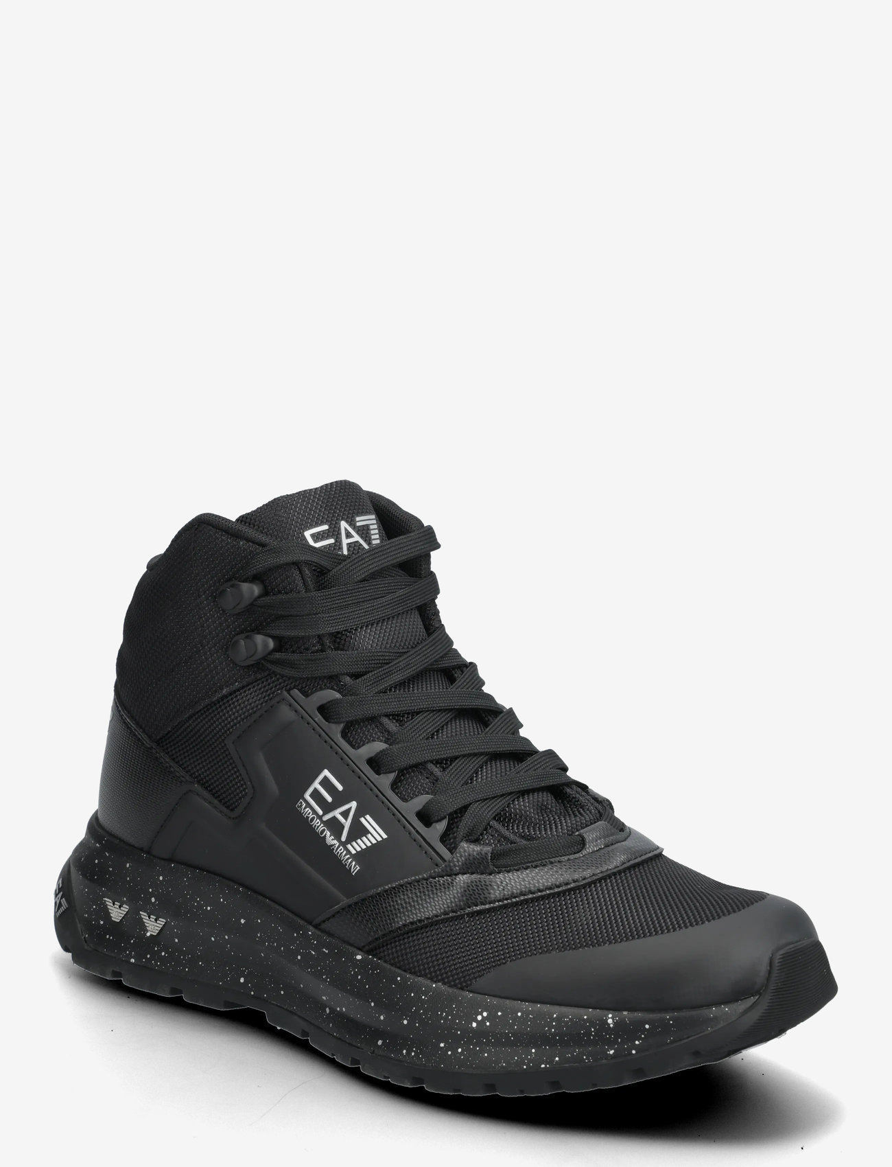 EA7 - SNEAKER - hoher schnitt - triple black-silver - 0
