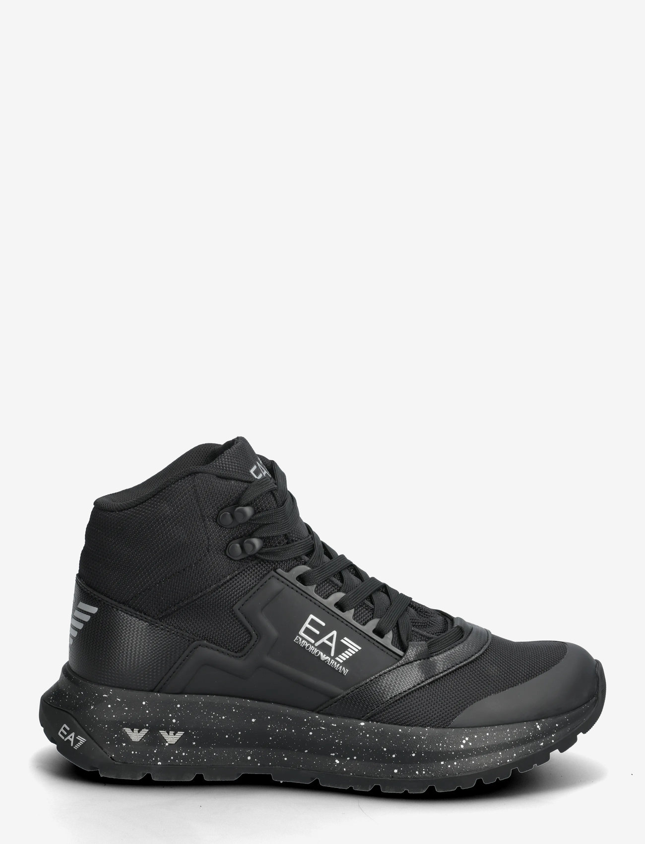 EA7 - SNEAKER - hoher schnitt - triple black-silver - 1