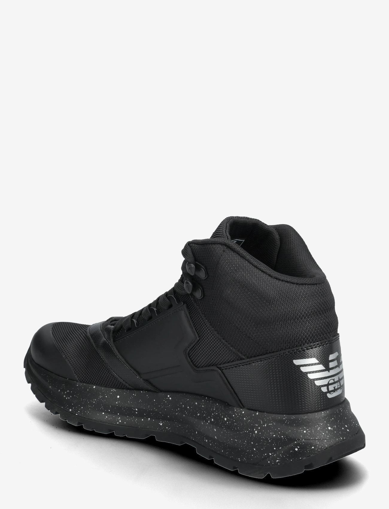 EA7 - SNEAKER - hoher schnitt - triple black-silver - 2