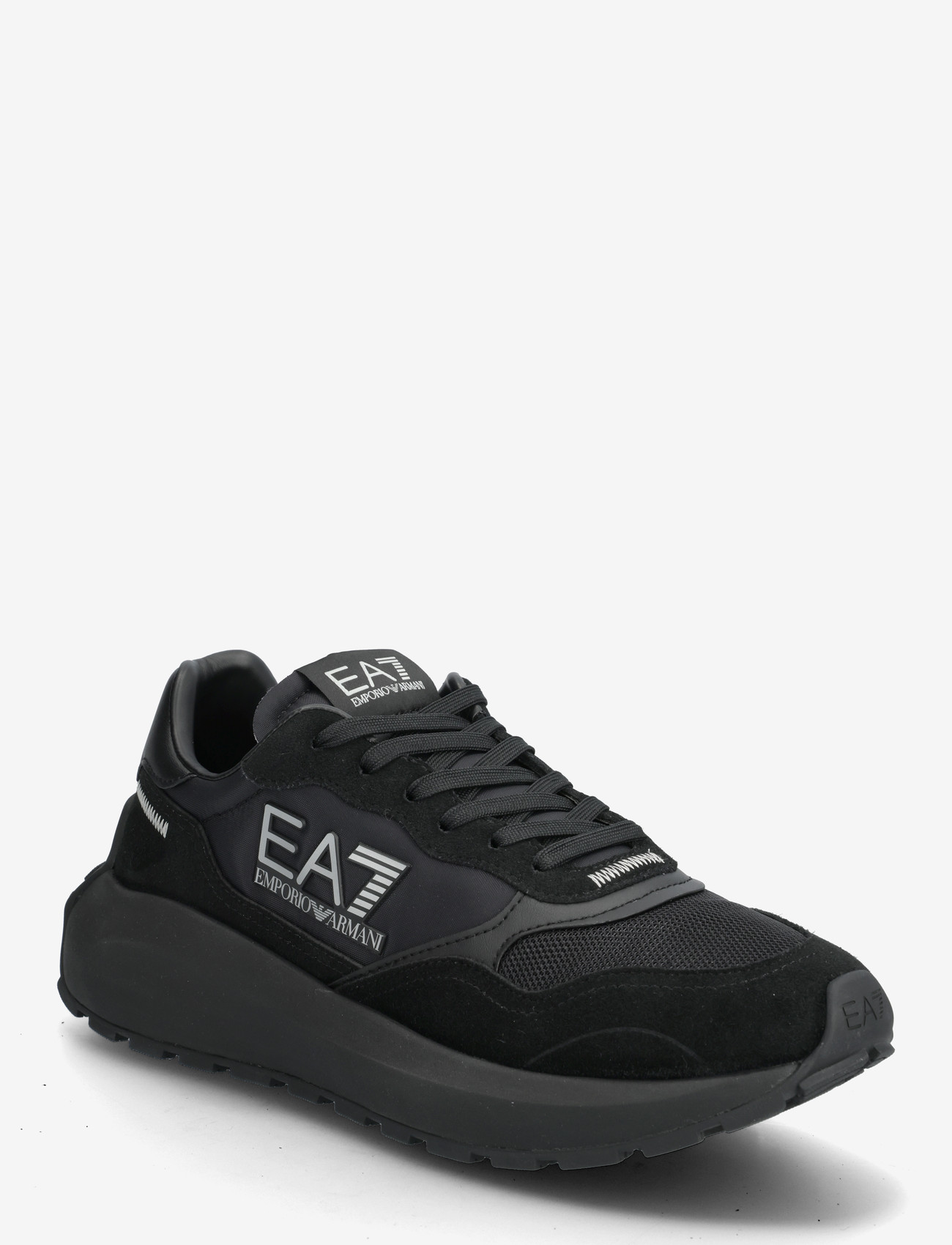 EA7 - SNEAKER - niedriger schnitt - triple black-silver - 0