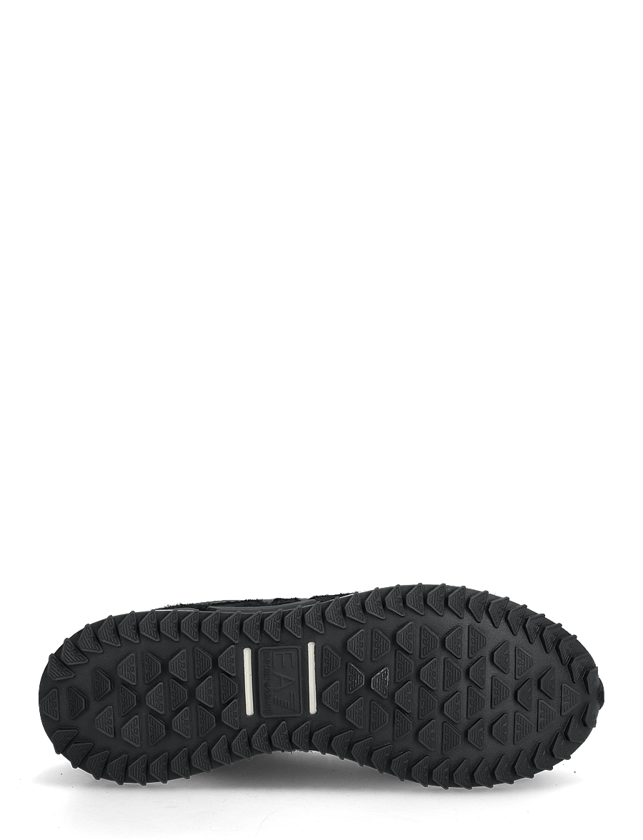 EA7 - SNEAKER - korkeavartiset tennarit - full black-white - 4