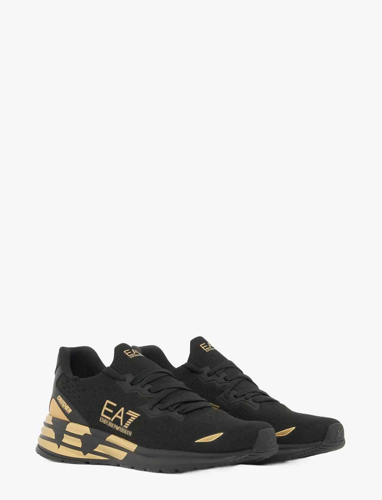 EA7 - SNEAKER - lave sneakers - triple black-gold - 0