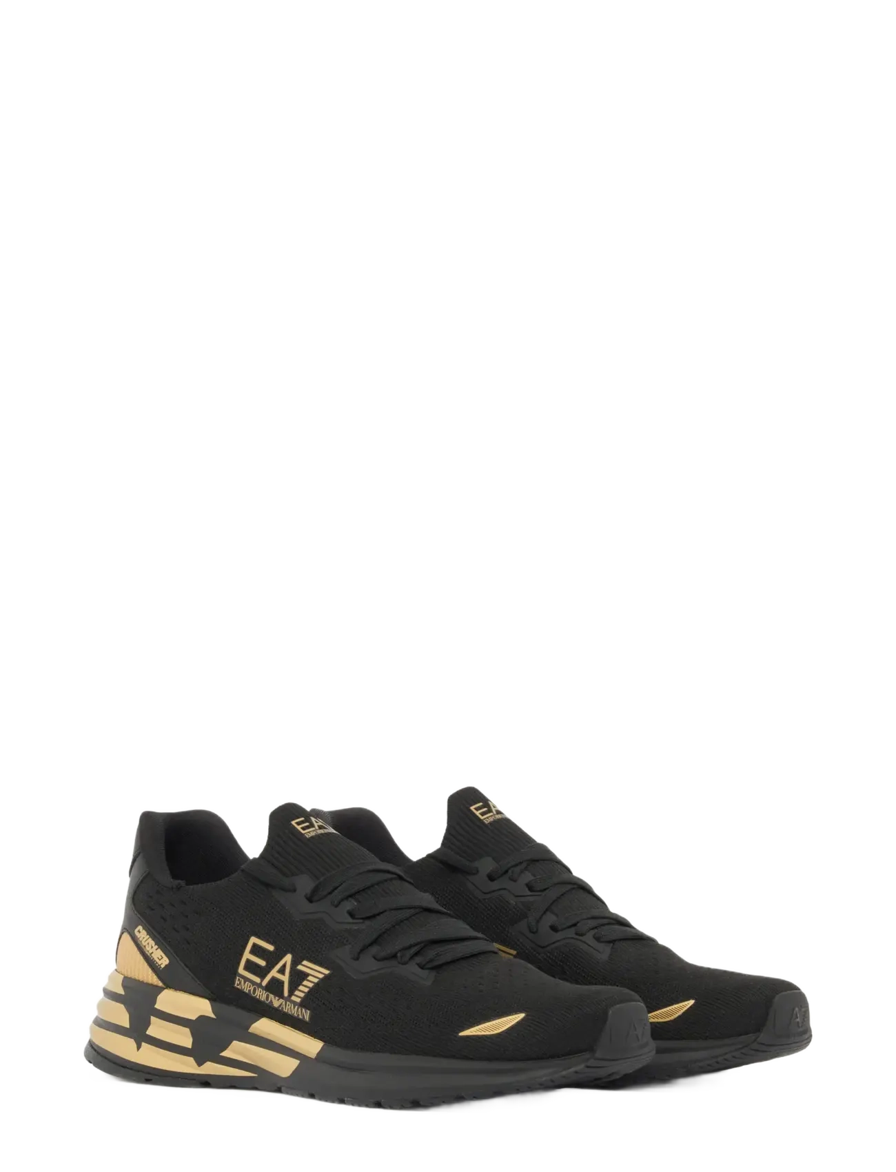 EA7 SNEAKER - Sneakers - TRIPLE BLACK-GOLD / black