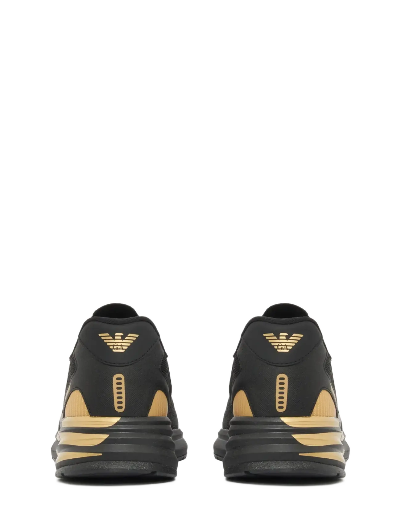 EA7 - SNEAKER - sport - triple black-gold - 3