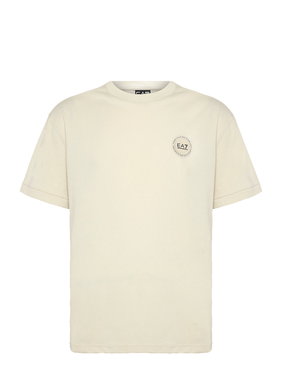 EA7 - T-SHIRT - kortärmade t-shirts - almond milk - 0