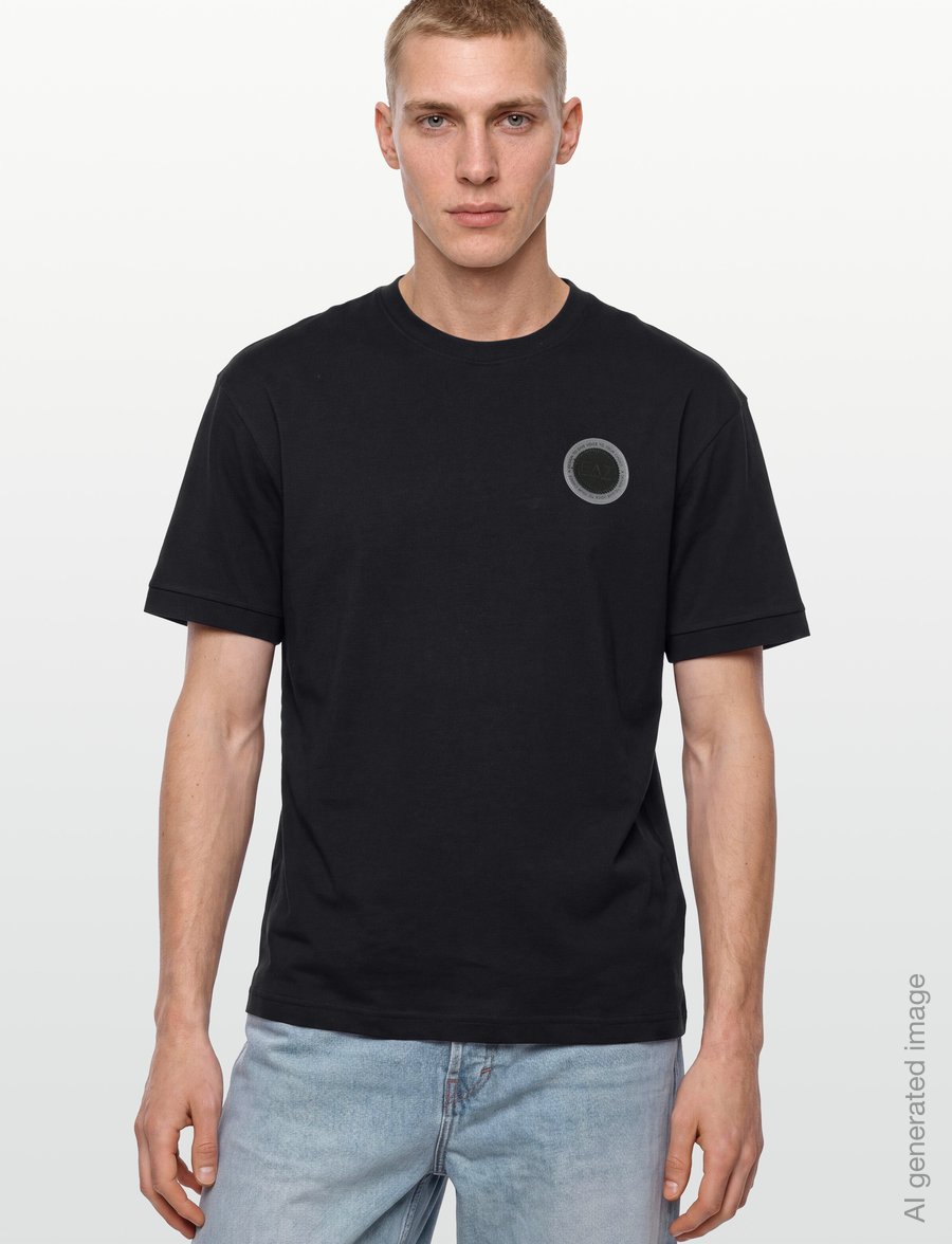 EA7 - T-SHIRT - kurzärmelige t-shirts - black - 3