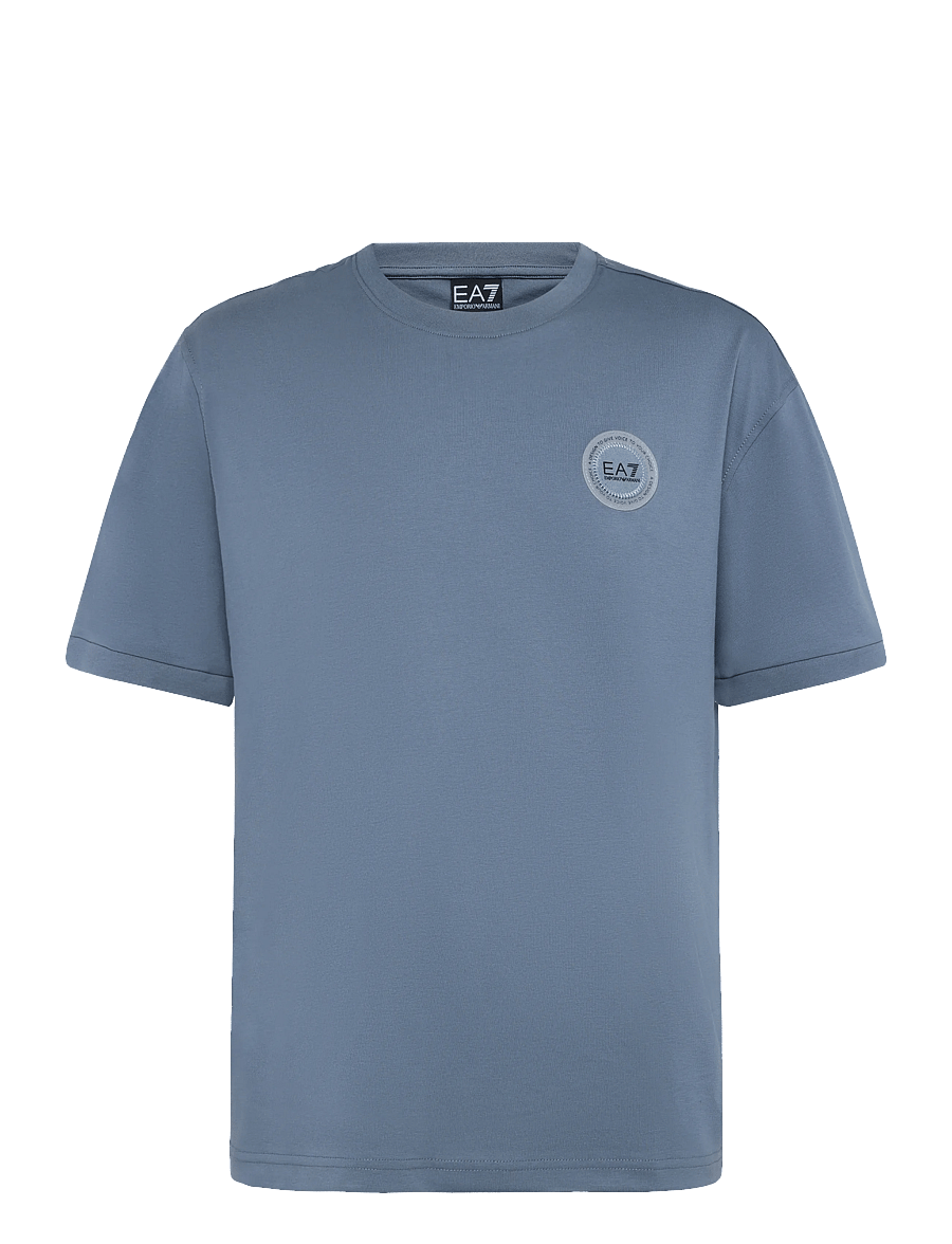 EA7 - T-SHIRT - kortärmade t-shirts - china blue - 0