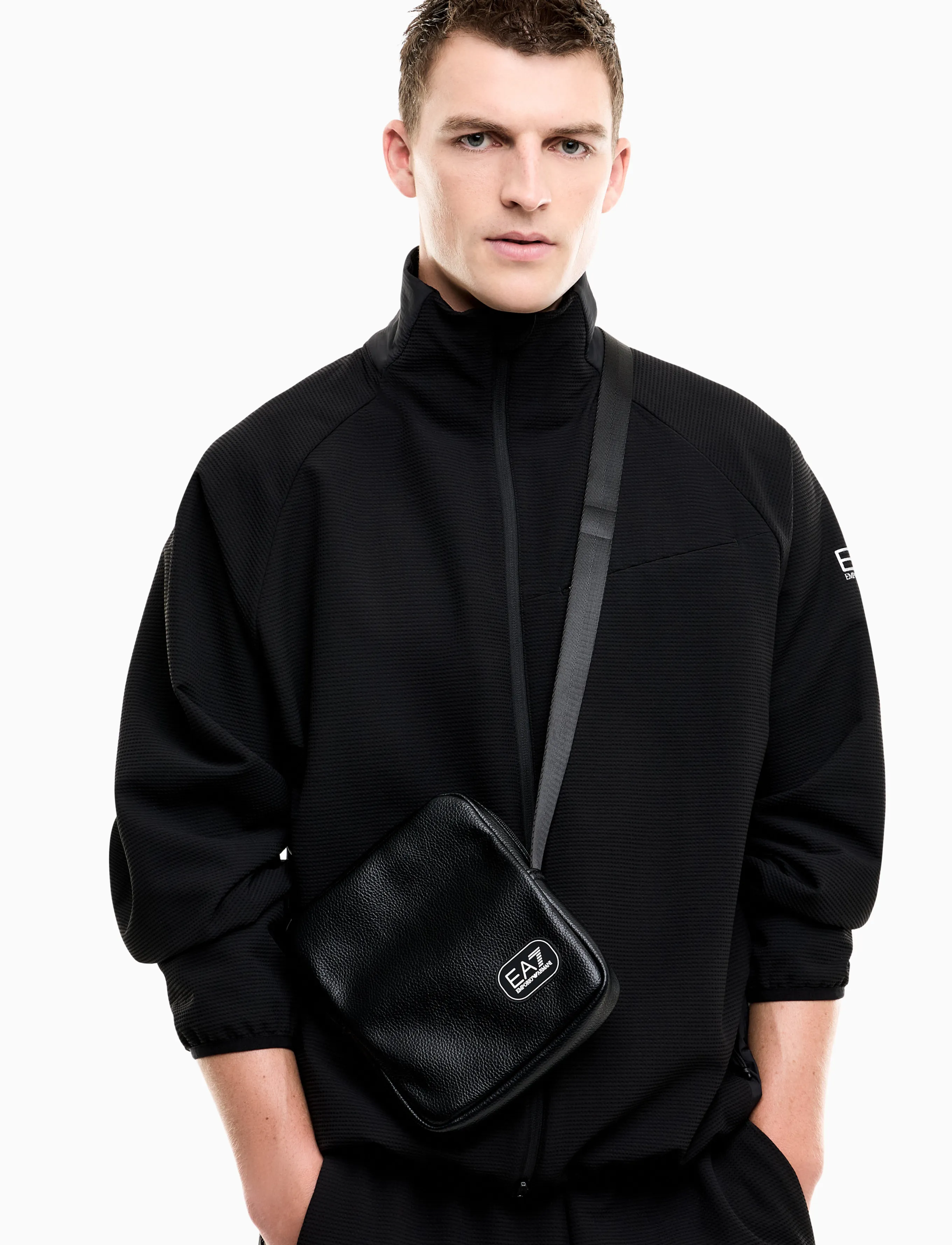 EA7 Shoulder Bag, One Size, Bags, Schwarz - Männerswear
