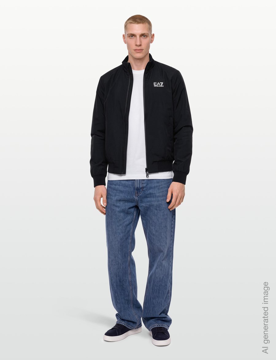 EA7 - BOMBER JACKET - herbstjacken - black - 0