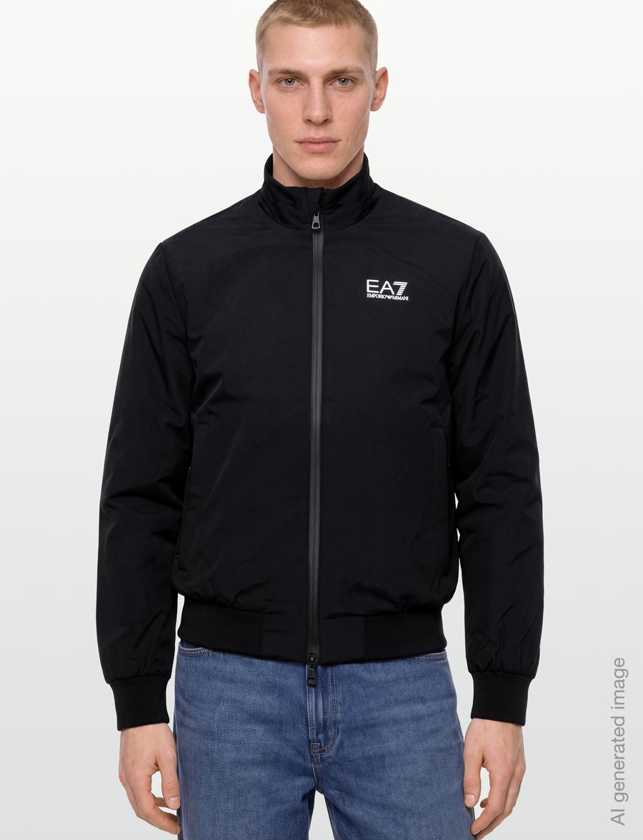 EA7 - BOMBER JACKET - herbstjacken - black - 2