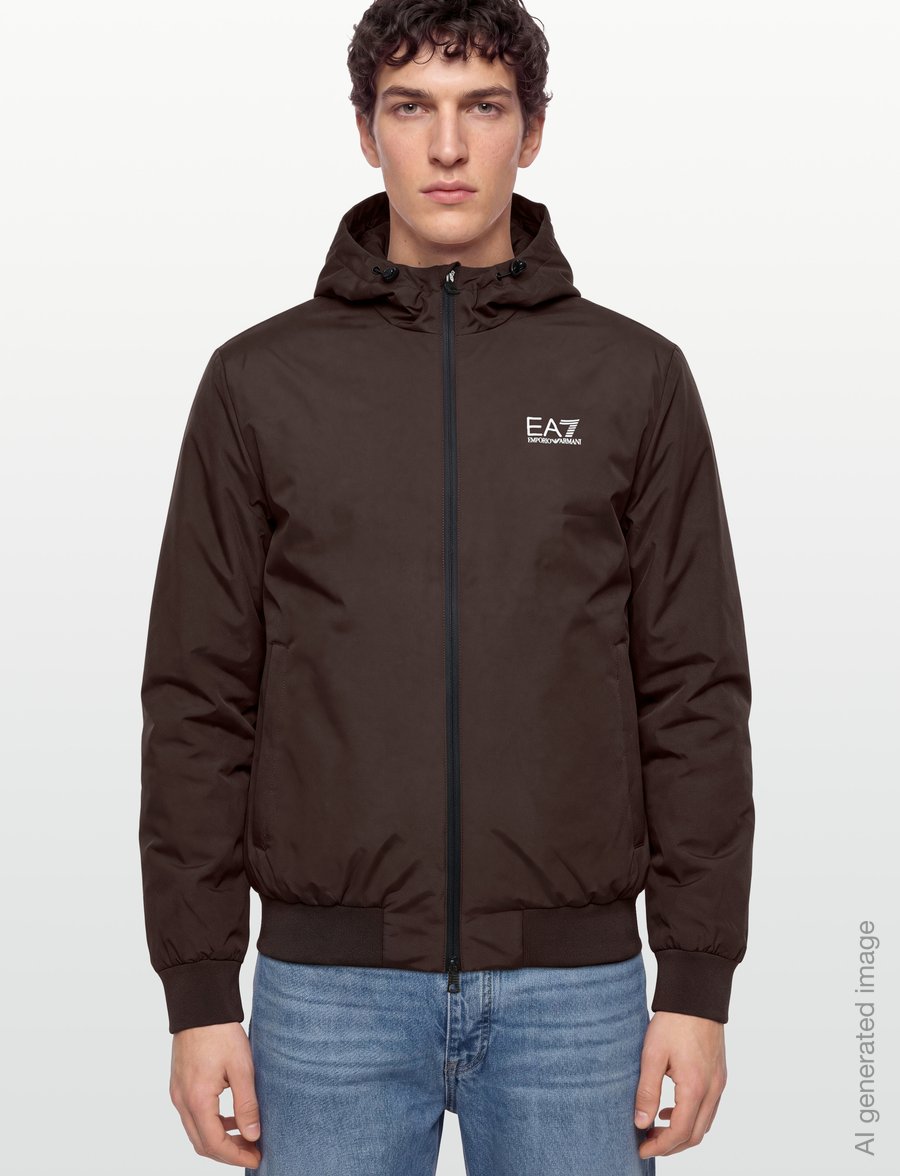 EA7 - BOMBER JACKET - sügisjoped - mulch - 3