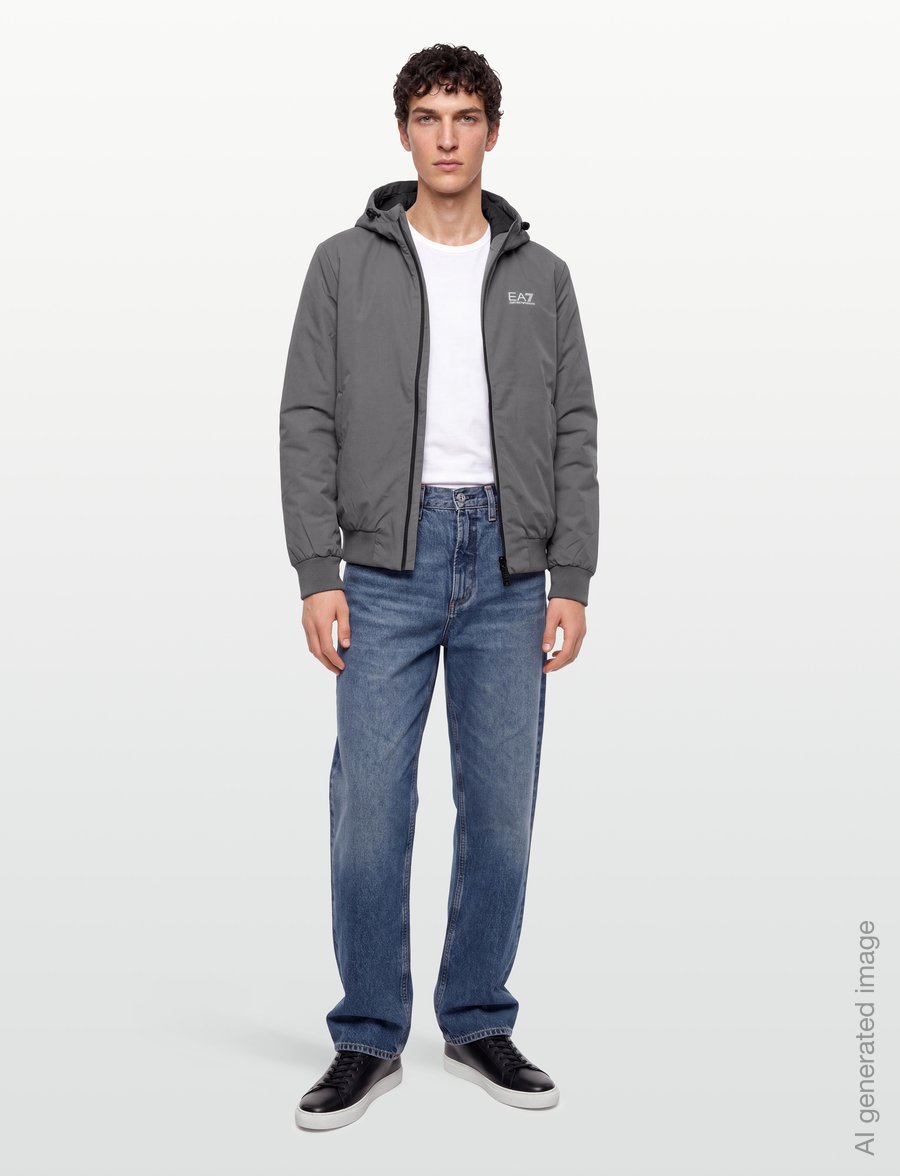 EA7 - BOMBER JACKET - sügisjoped - pewter - 0