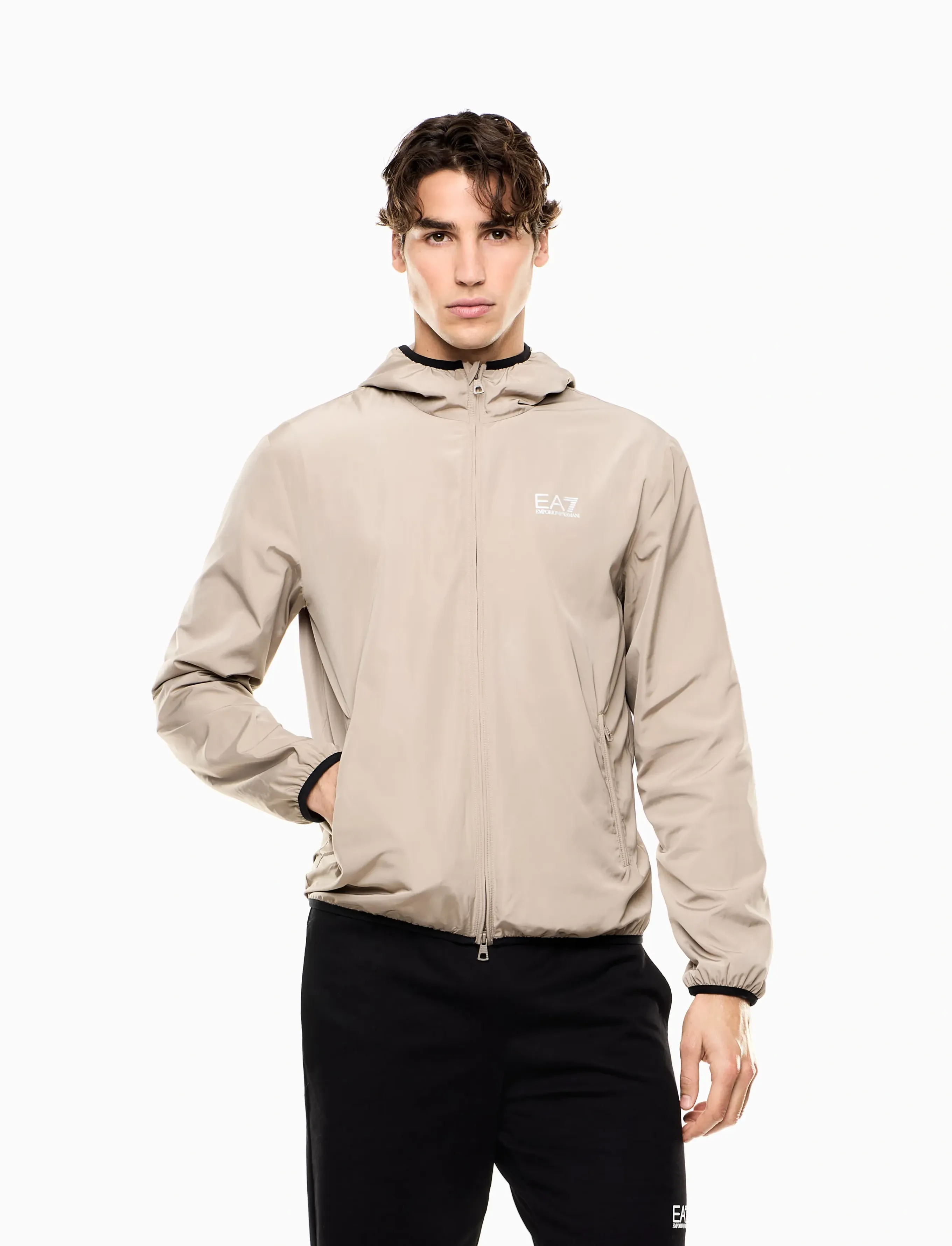 EA7 Bomber Jacket, 3XL, Beige, Jakker > Lette Jakker, Herre