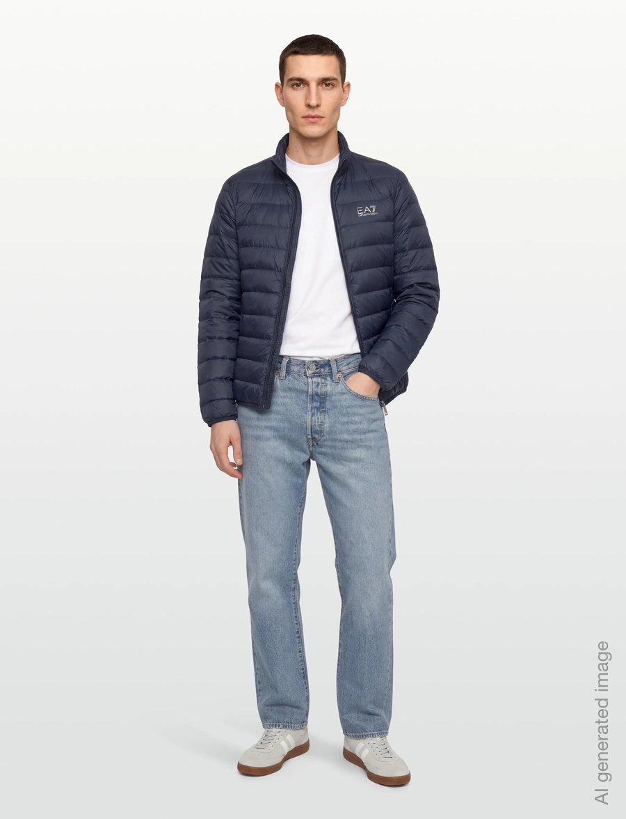 EA7 - DOWN JACKET - herbstjacken - armani blue - 0