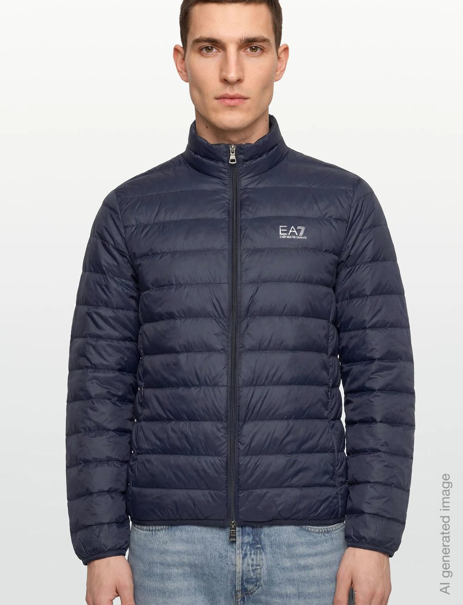 EA7 - DOWN JACKET - herbstjacken - armani blue - 3