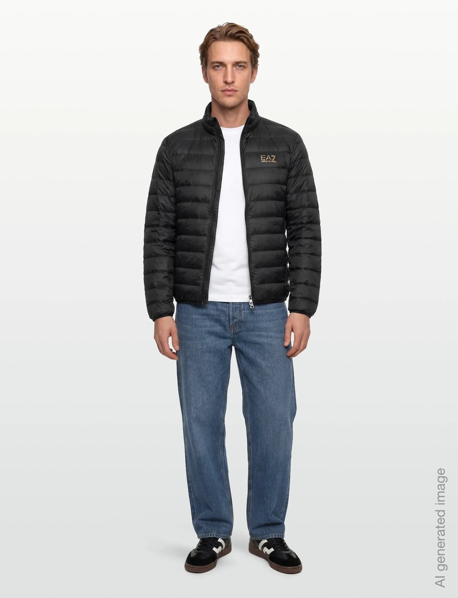 EA7 - DOWN JACKET - fall jackets - black - 0