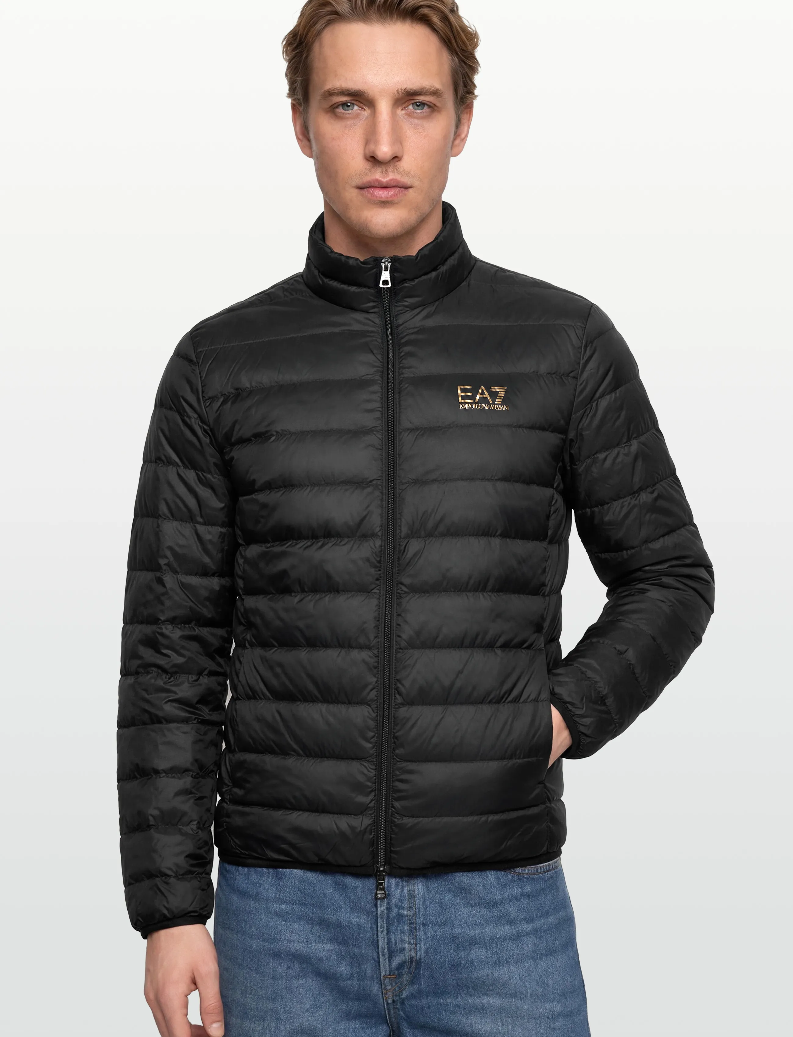 EA7 - DOWN JACKET - pavasara jakas - black - 3