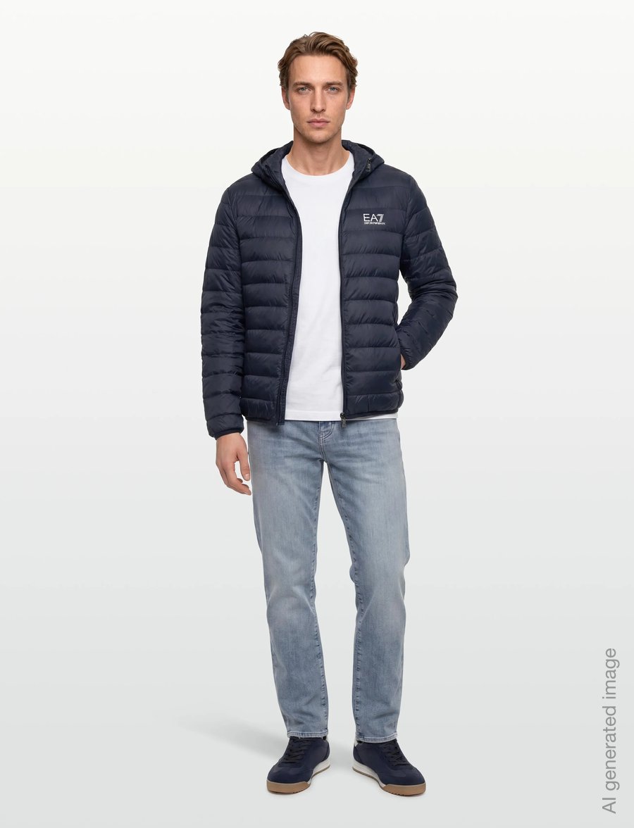EA7 - DOWN JACKET - fall jackets - armani blue - 0