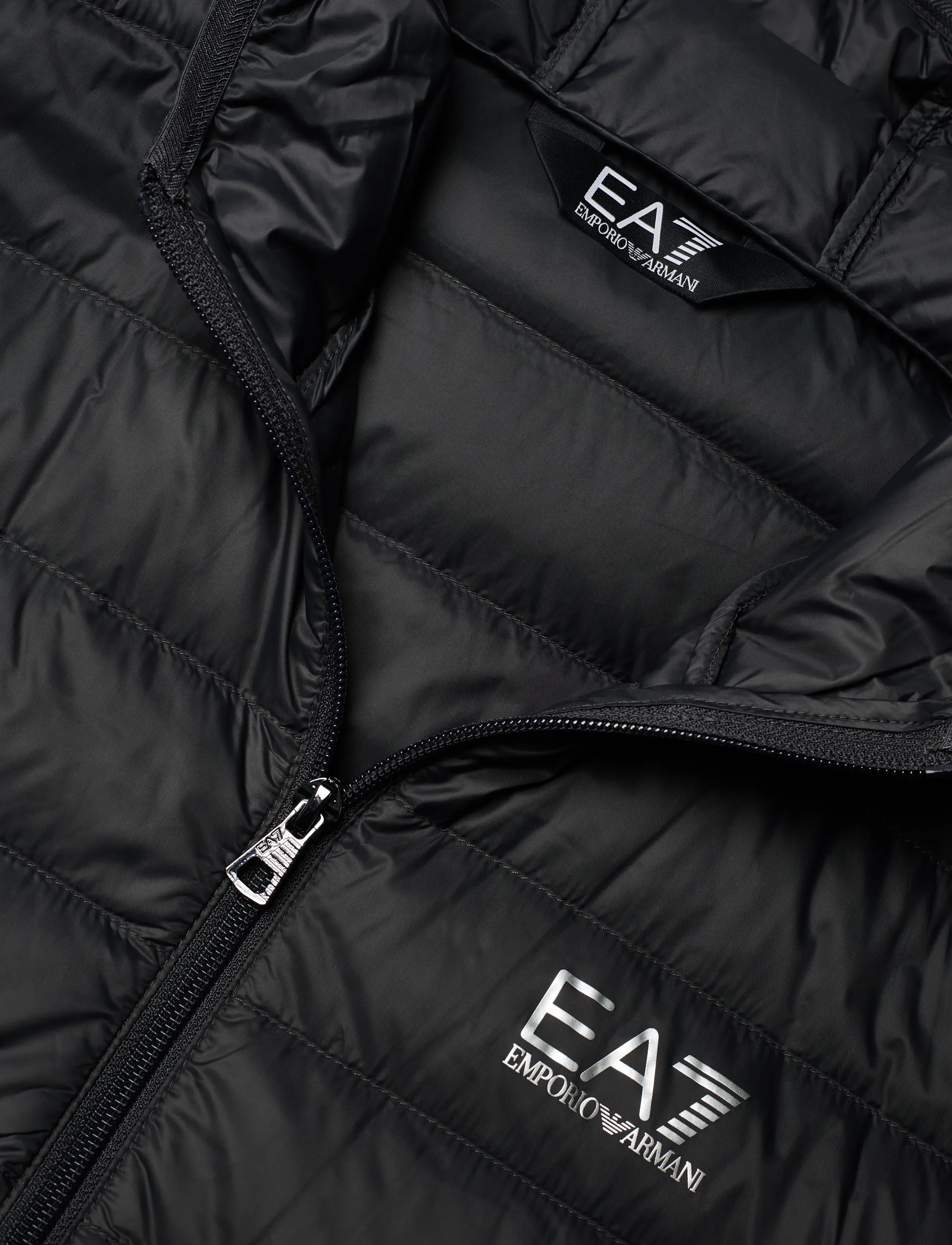 EA7 - DOWN JACKET - talvitakit - asphalt - 2