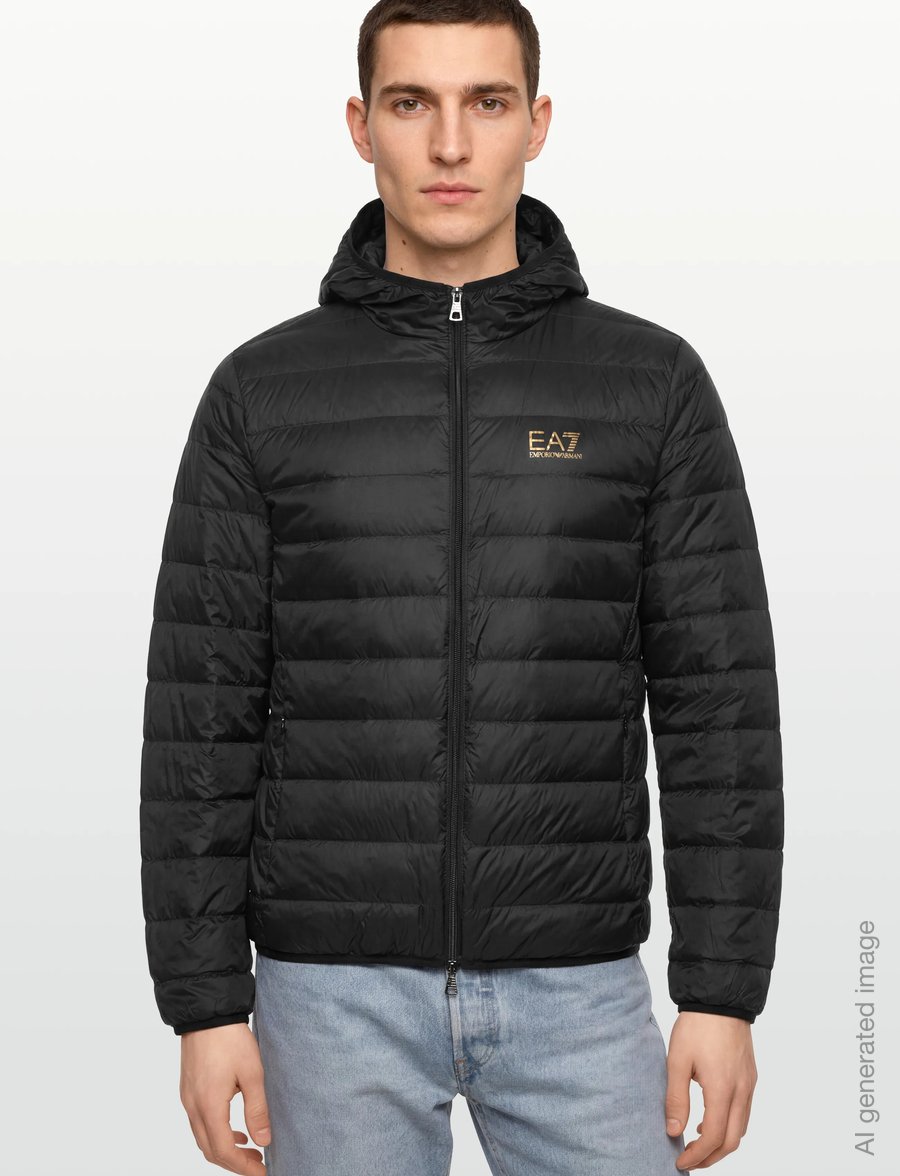 EA7 - DOWN JACKET - herbstjacken - black - 3
