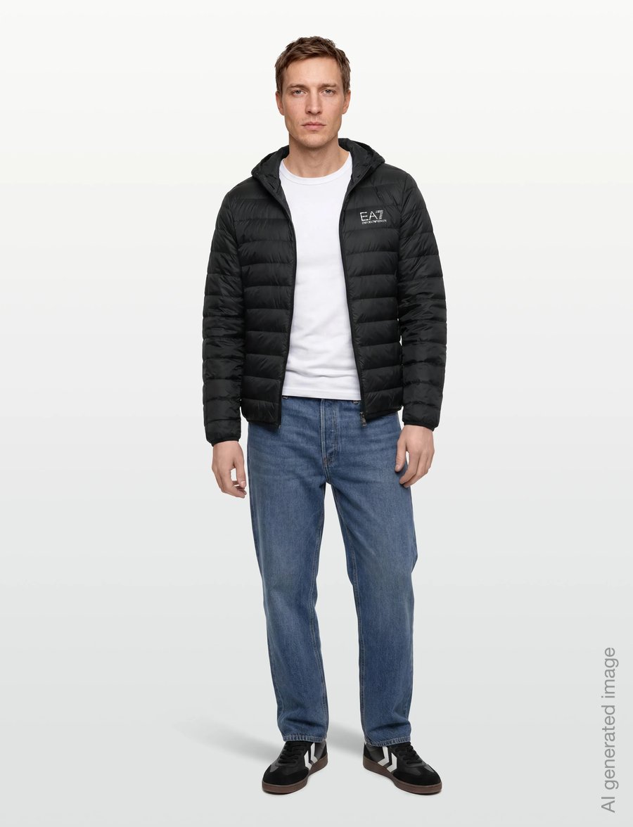 EA7 - DOWN JACKET - höstjackor - black - 1
