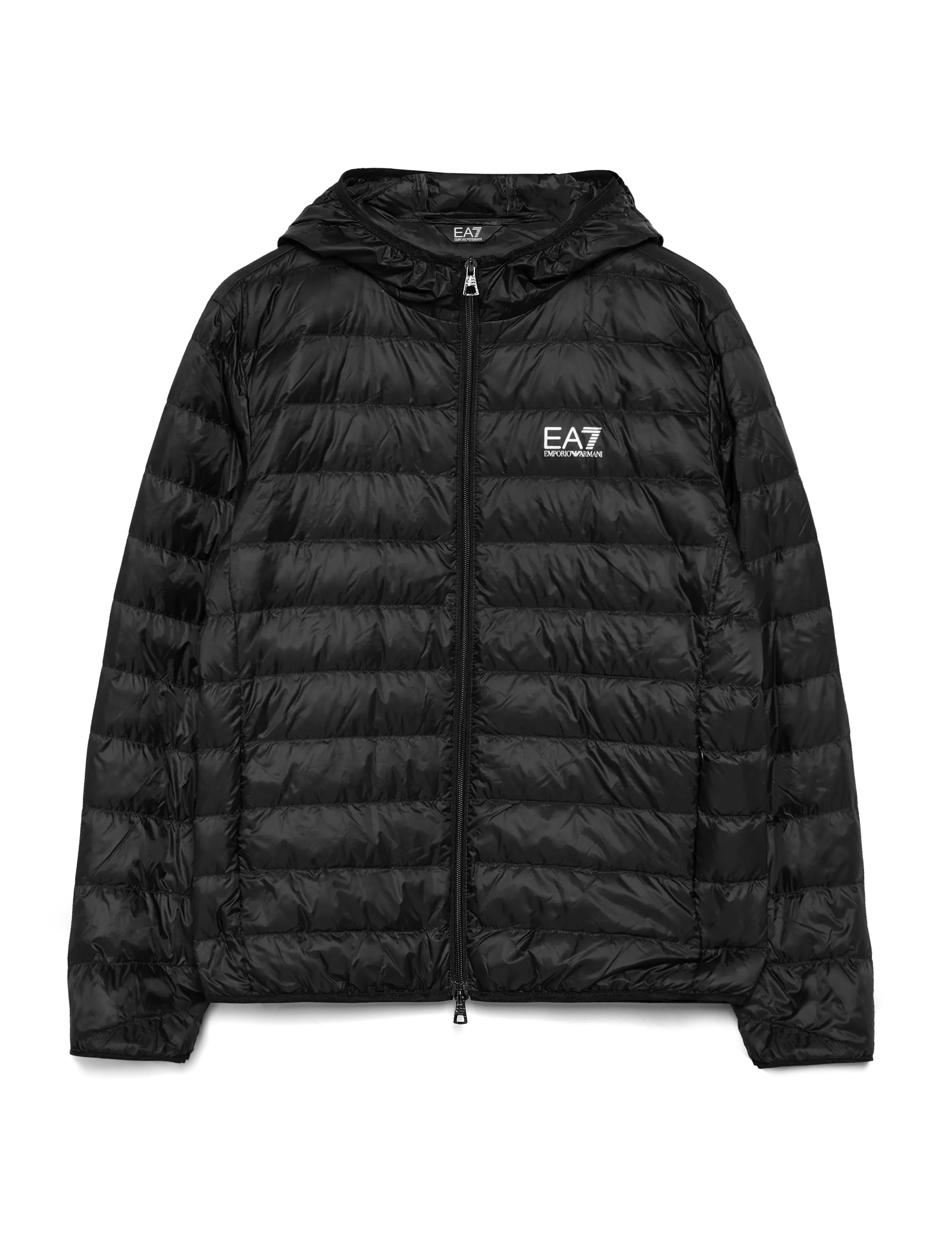 EA7 Down Jacket, L, Jackets, Schwarz - Light Männerswear