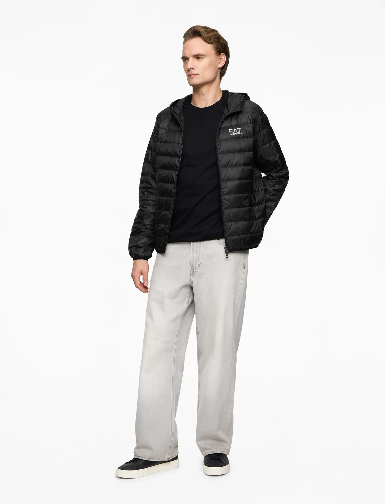 EA7 - DOWN JACKET - sügisjakid - black - 2