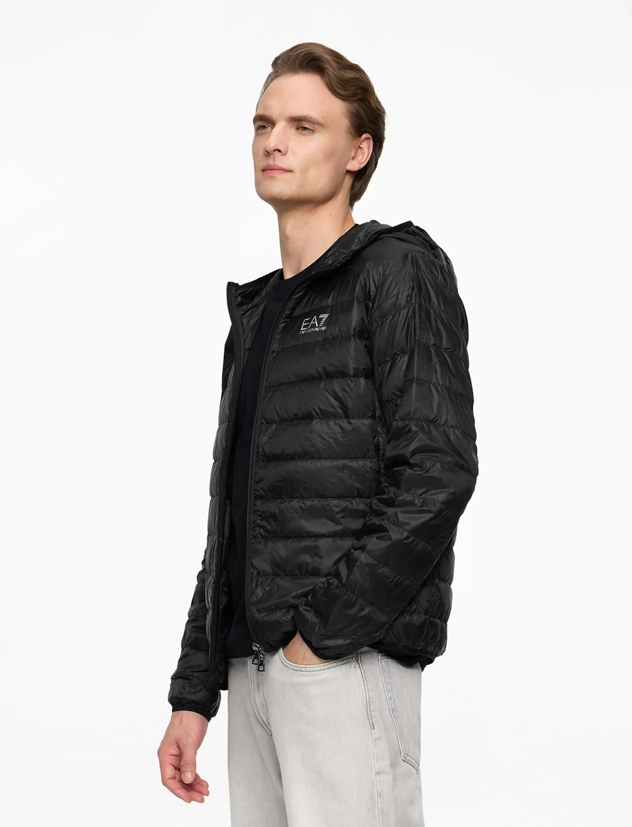 EA7 - DOWN JACKET - sügisjakid - black - 3