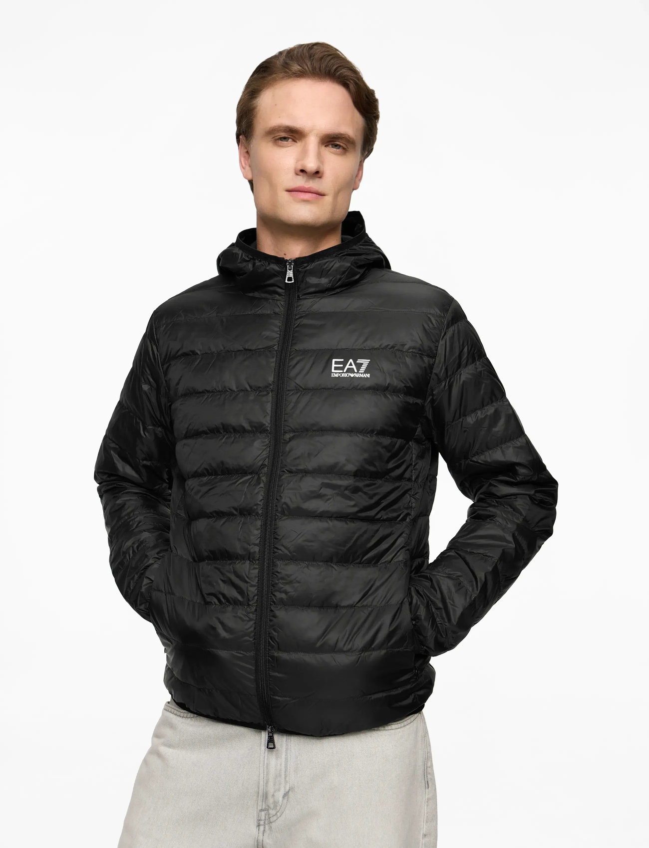 EA7 - DOWN JACKET - sügisjakid - black - 0