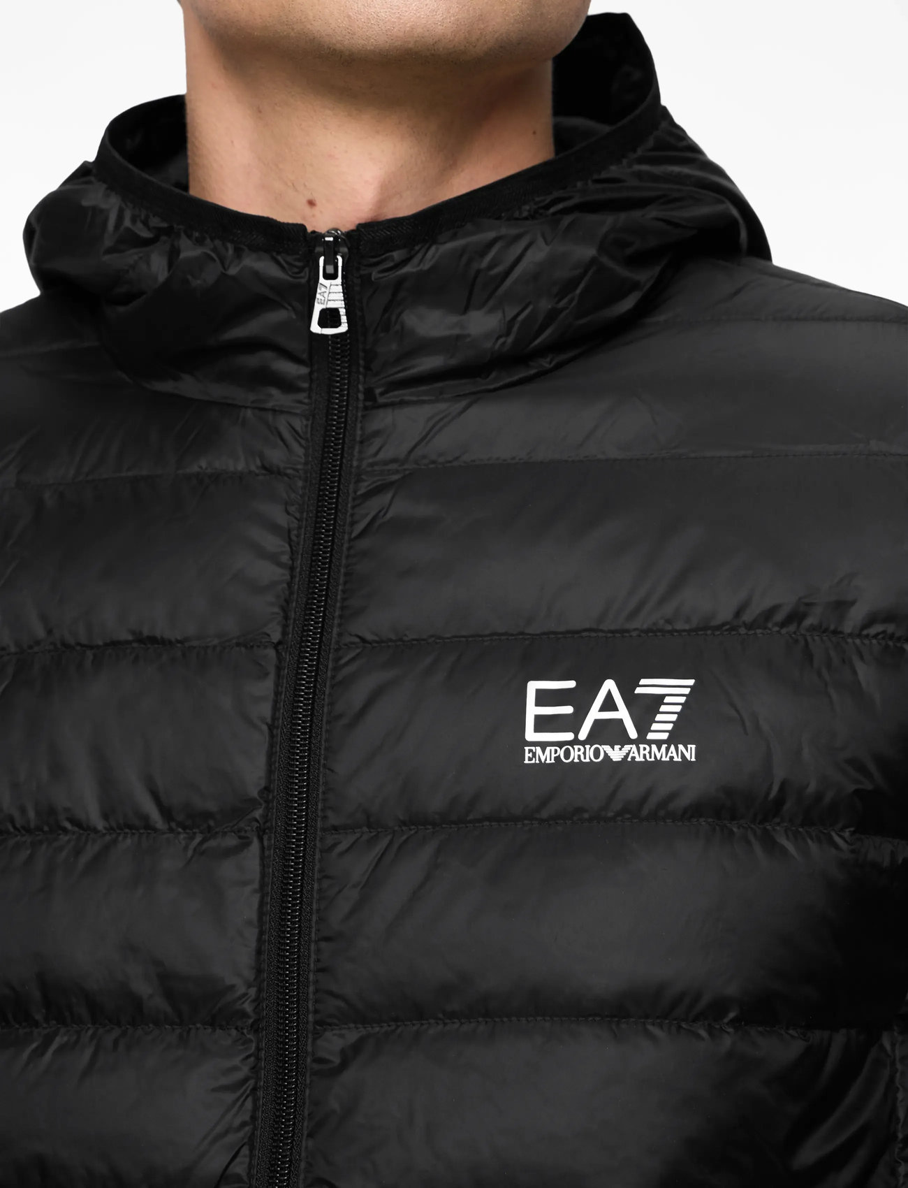 EA7 - DOWN JACKET - sügisjakid - black - 5