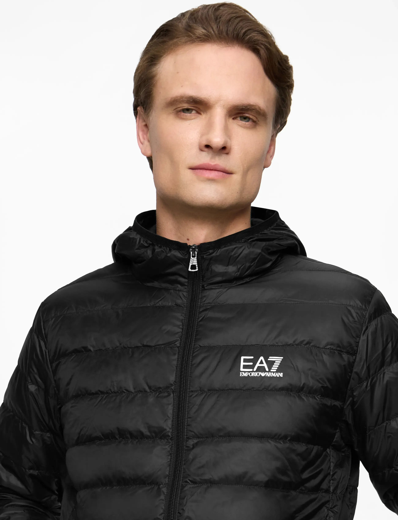 Emporio armani 13aw pleats jacket アーカイブ Emporio Armani EA7 CORE IDENTITY DOWN JACKET HD Black / Gold