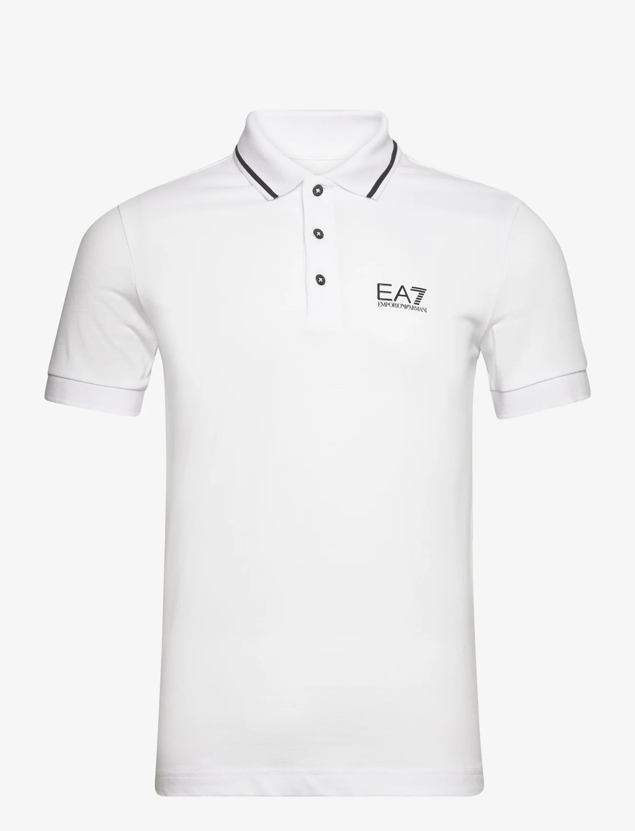 EA7 - POLO - polo marškinėliai trumpomis rankovėmis - white - 0