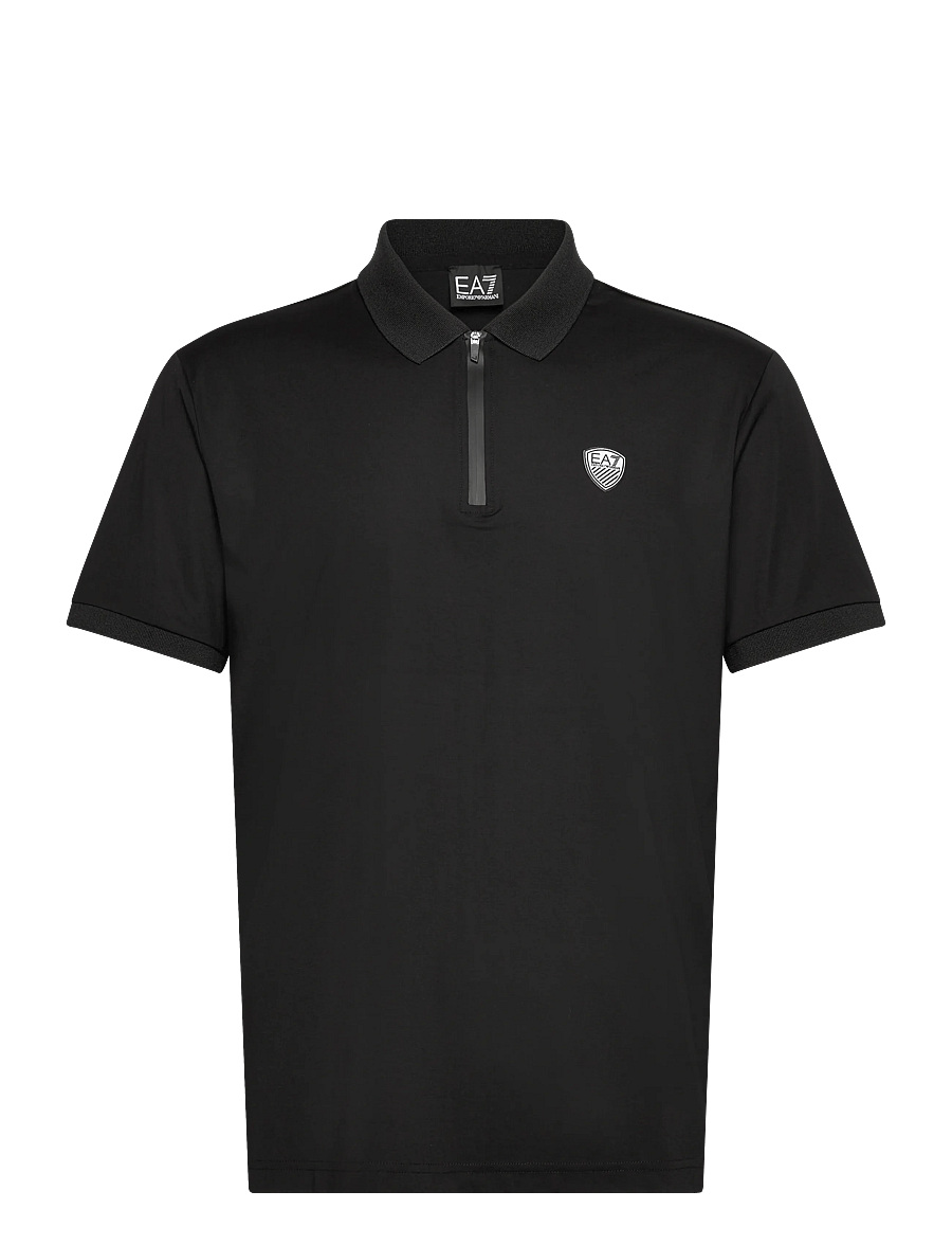 EA7 - POLO SHIRT - short-sleeved polos - black - 1