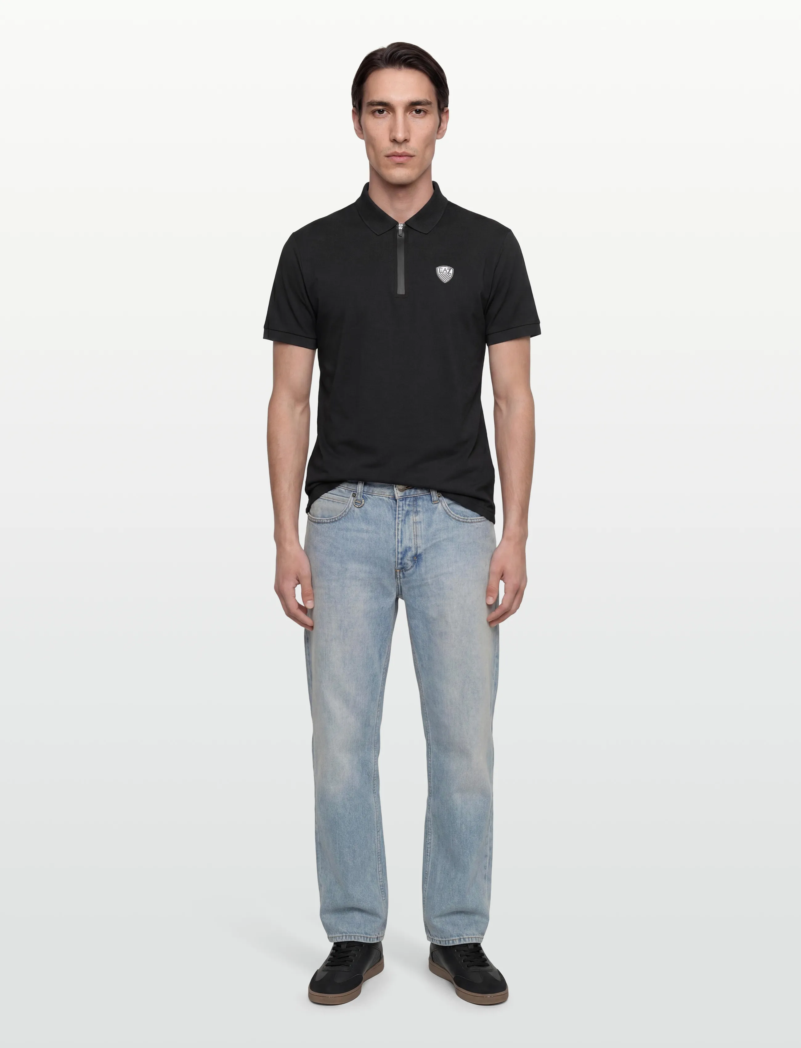 EA7 Polo Shirt, XXL, Polos, Schwarz - Short-sleeved, Männerswear