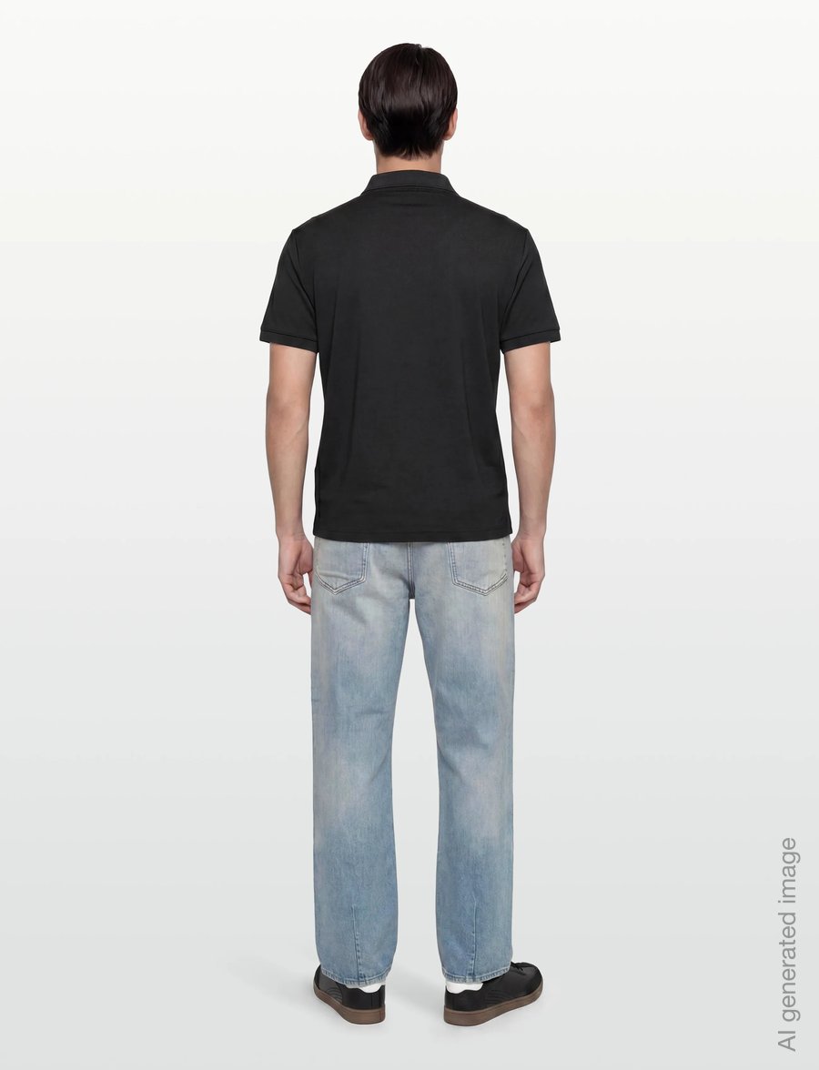 EA7 - POLO SHIRT - short-sleeved polos - black - 4