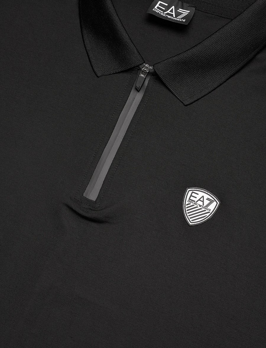 EA7 - POLO SHIRT - short-sleeved polos - black - 5