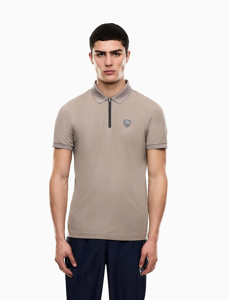 EA7 - POLO SHIRT - kortærmede poloer - roasted cashew - 0