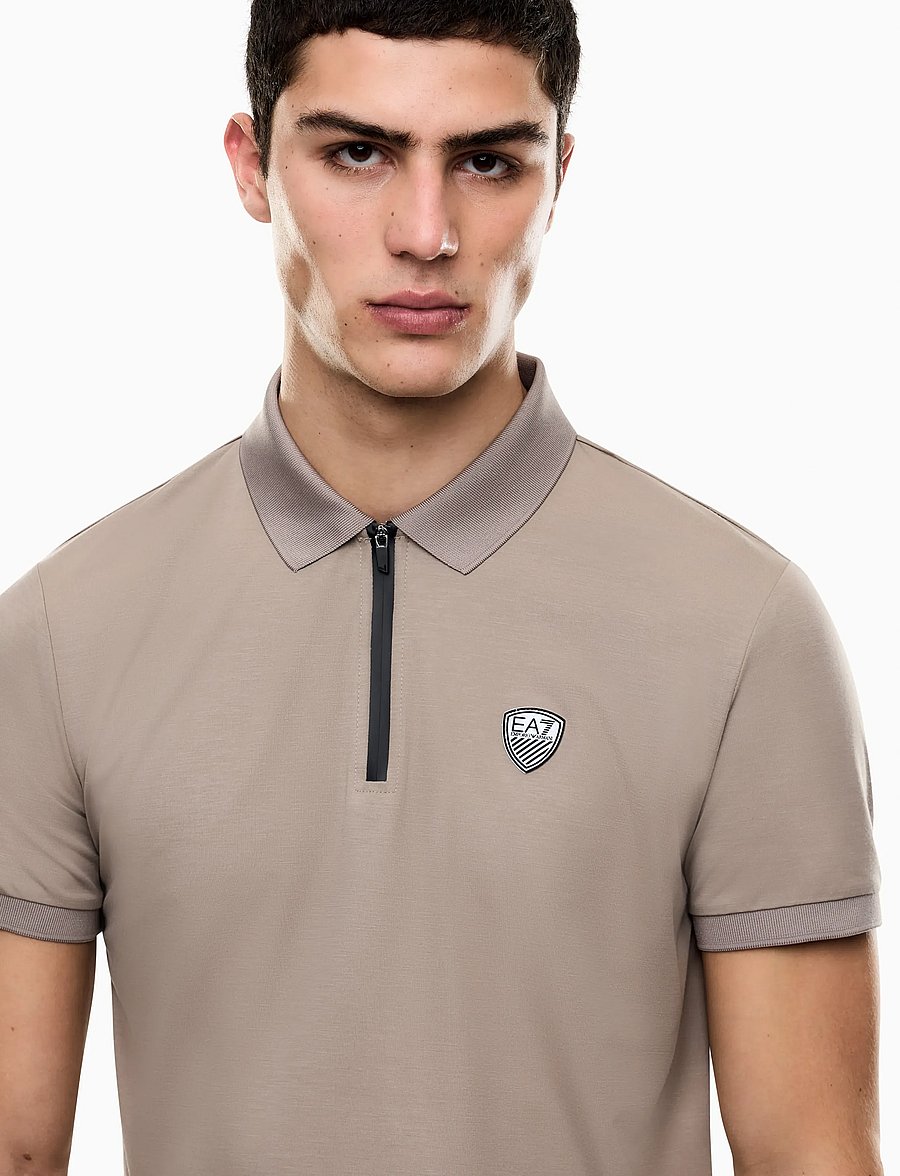 EA7 - POLO SHIRT - kortærmede poloer - roasted cashew - 4