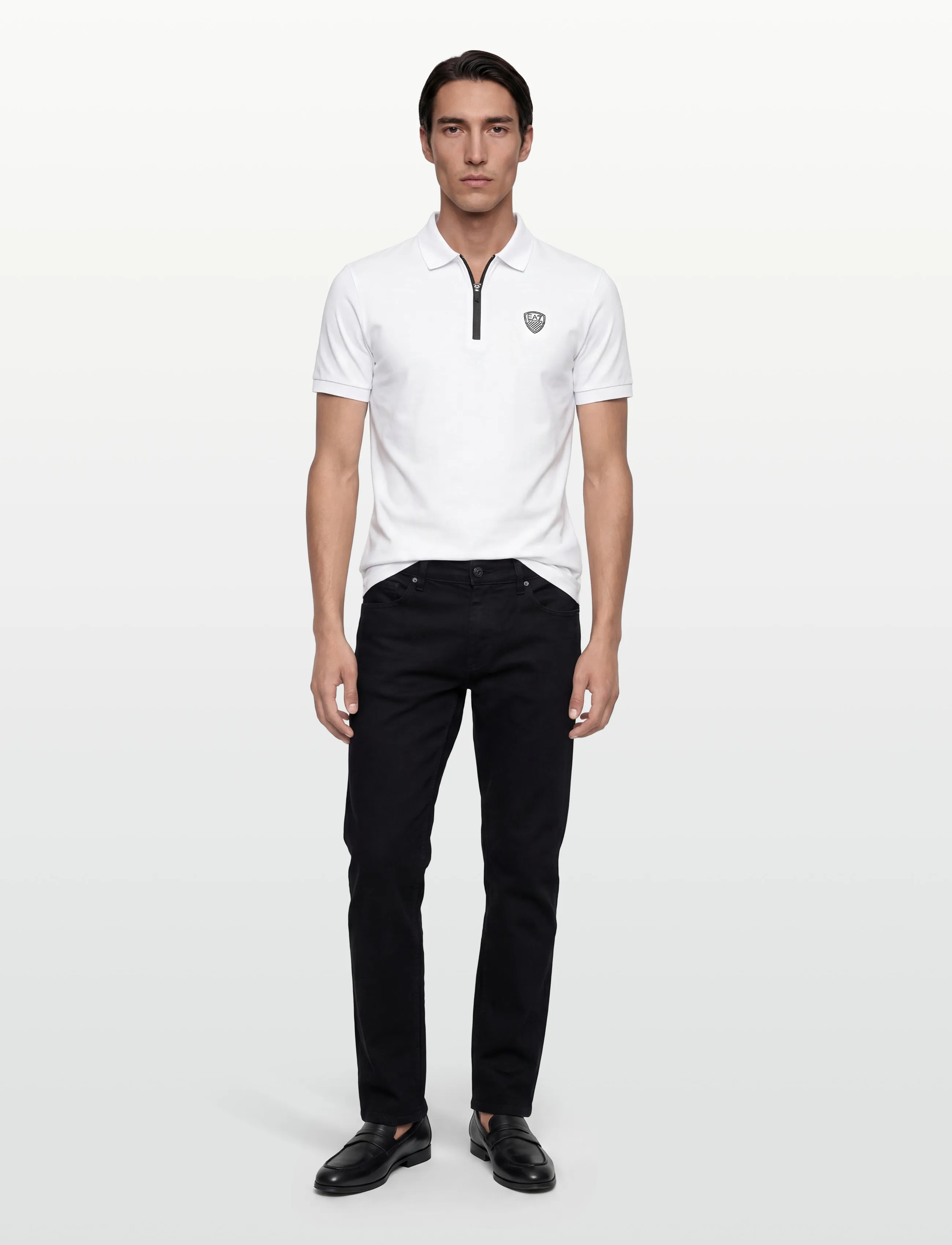 EA7 Polo Shirt, XL, Polos, Weiß - Short-sleeved, Männerswear