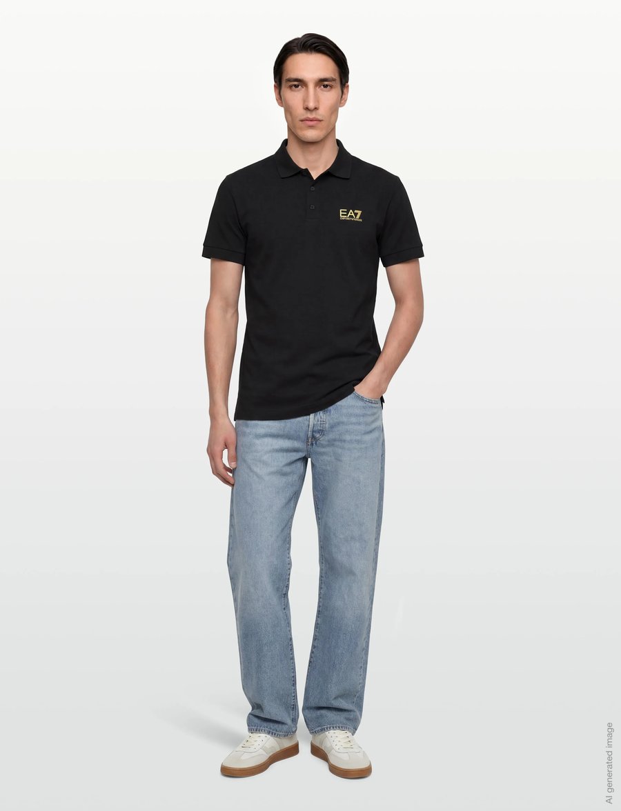 EA7 - POLO SHIRT - kortærmede poloer - black - 0