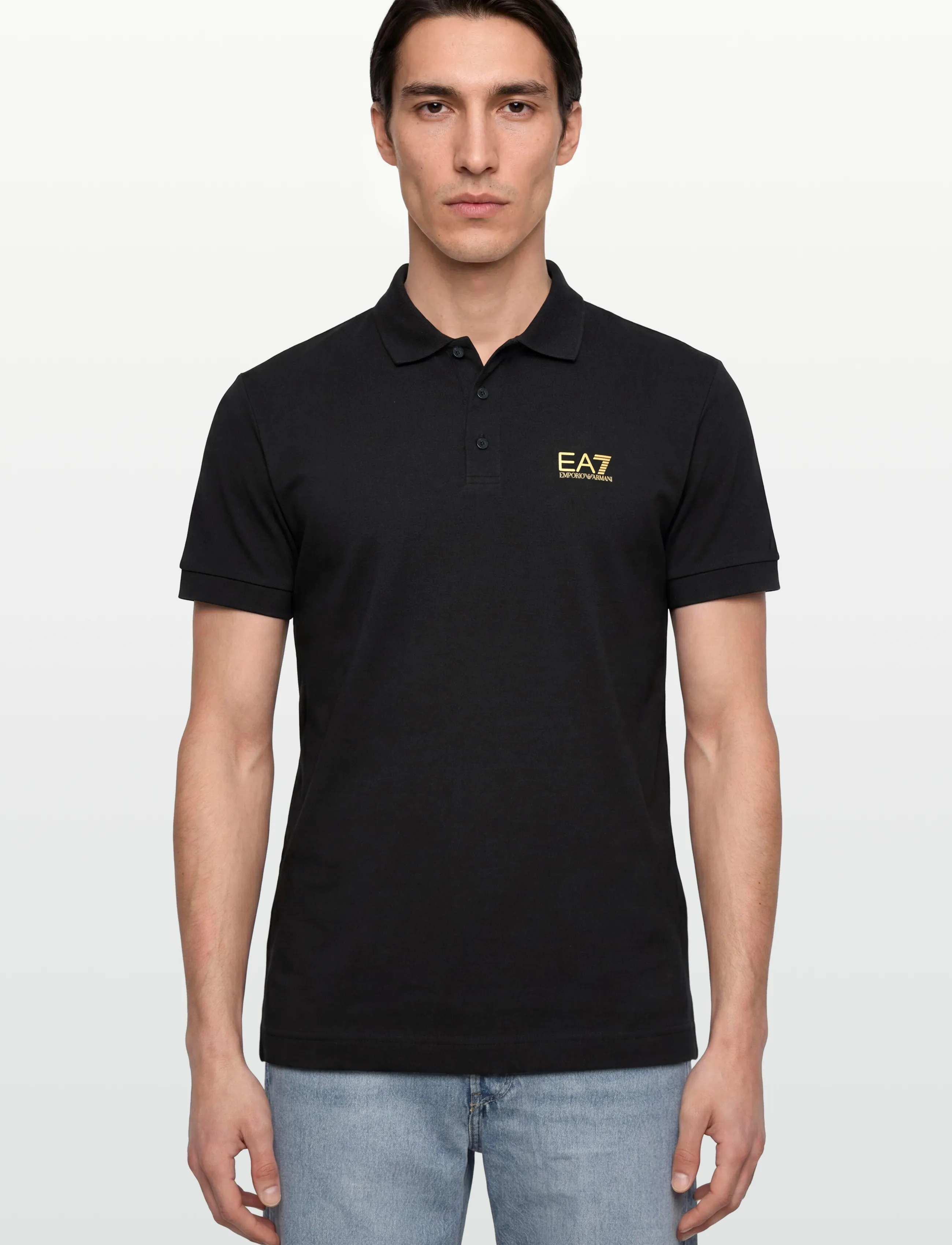 EA7 - POLO SHIRT - short-sleeved polos - black - 3