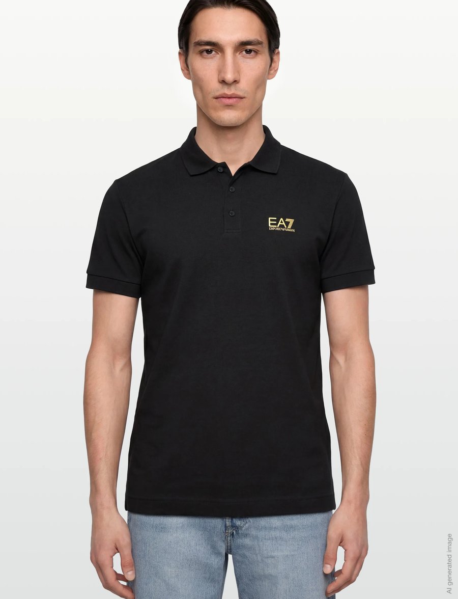 EA7 - POLO SHIRT - kortærmede poloer - black - 3