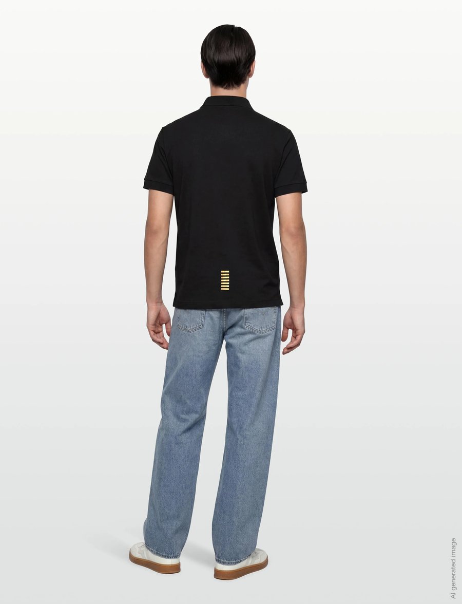 EA7 - POLO SHIRT - kortærmede poloer - black - 4