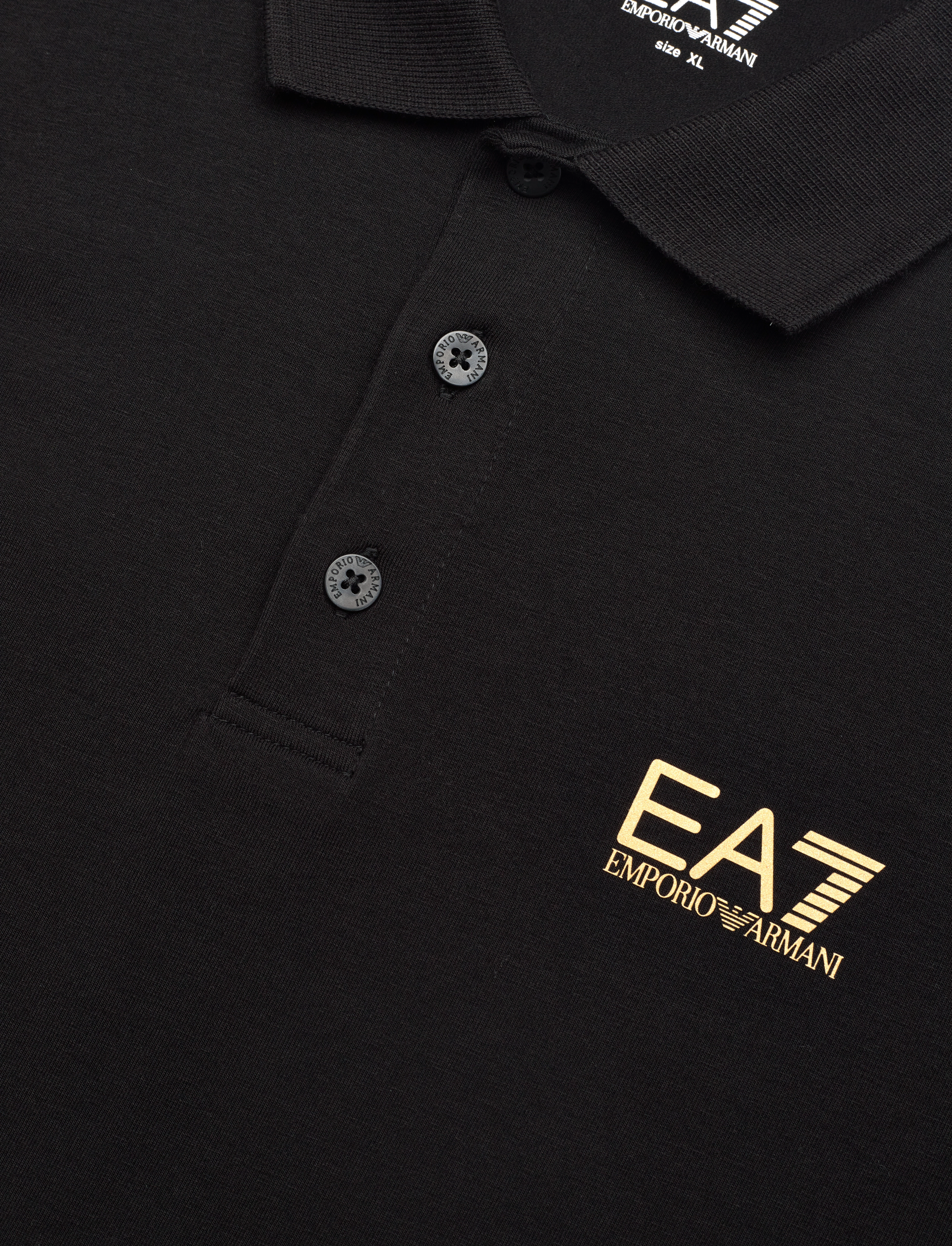EA7 - POLO SHIRT - kortærmede poloer - black - 2