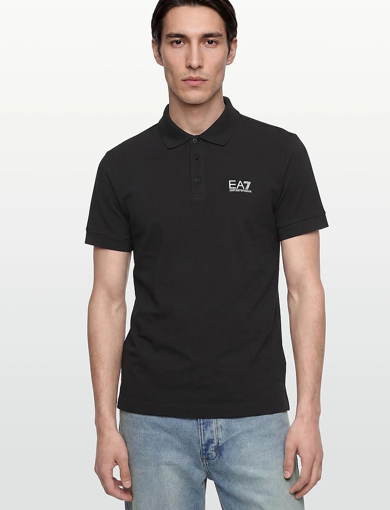 EA7 - POLO SHIRT - kortærmede poloer - black - 3