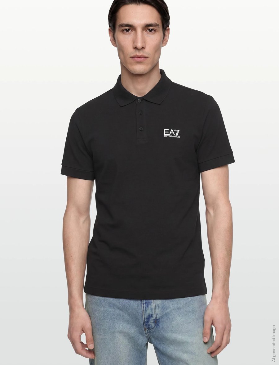 EA7 - POLO SHIRT - kortärmade pikéer - black - 3
