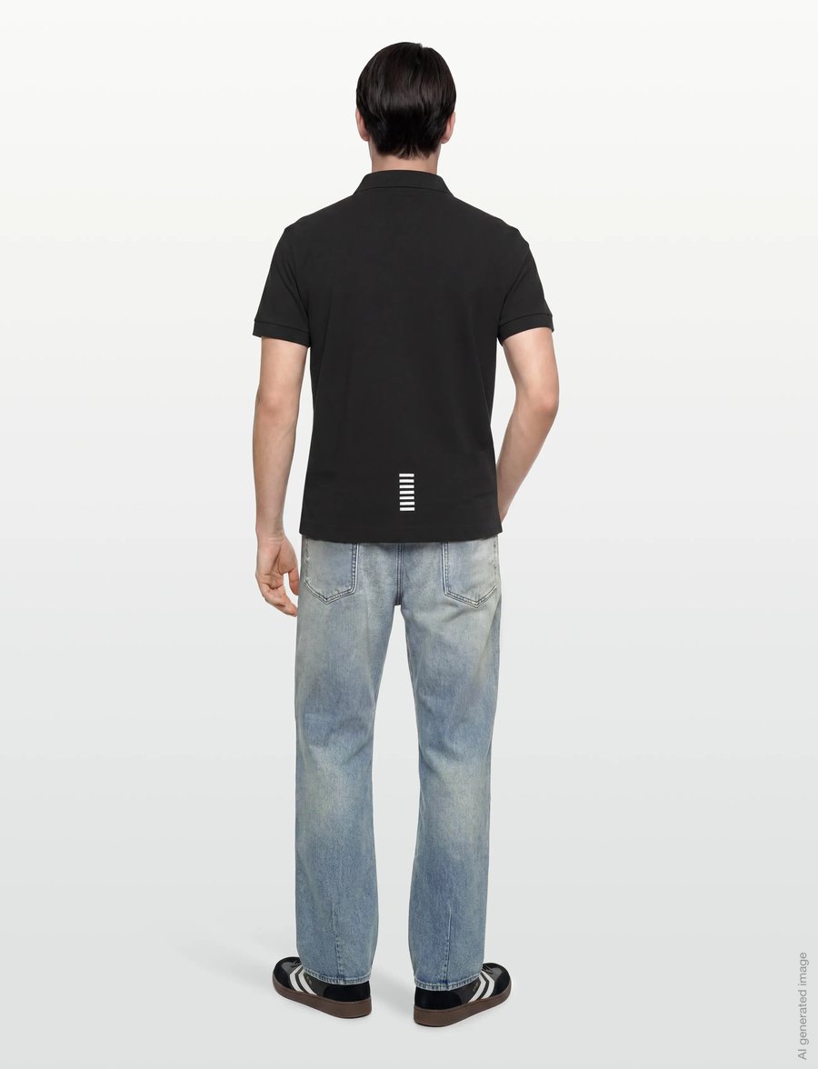 EA7 - POLO SHIRT - kortärmade pikéer - black - 4