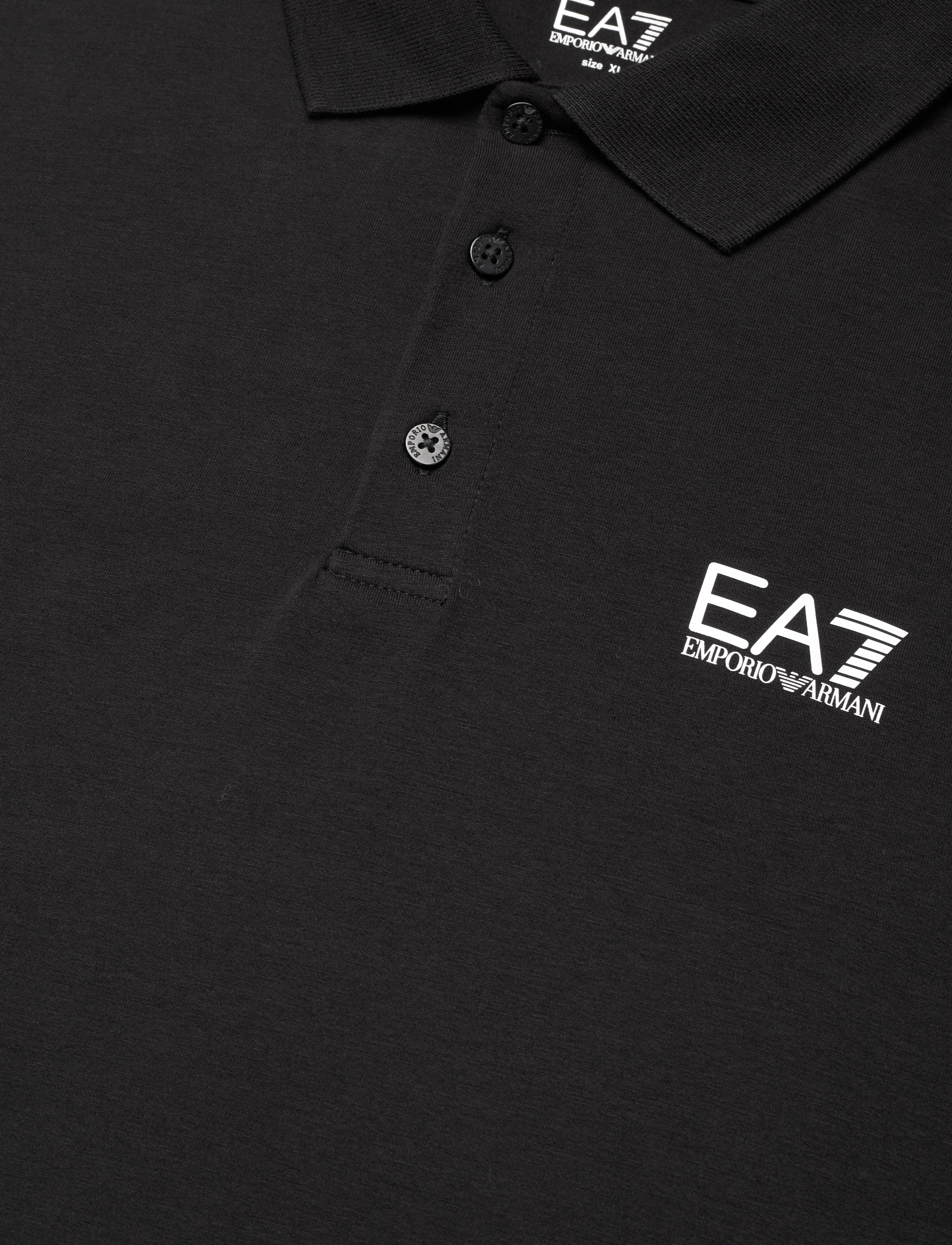 EA7 - POLO SHIRT - short-sleeved polos - black - 5
